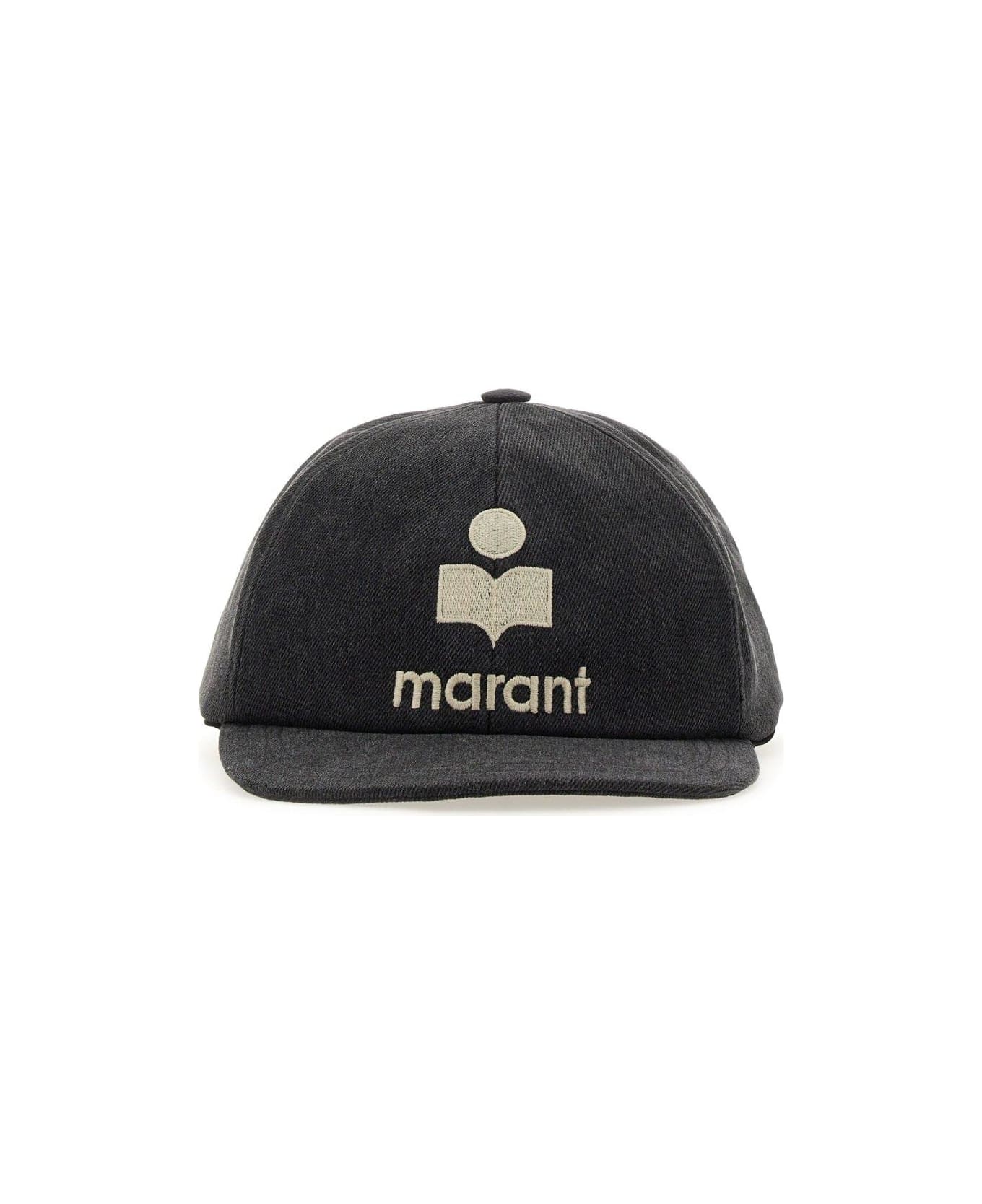 Isabel Marant Logo Embroidered Curved-peak Baseball Cap - NERO 帽子