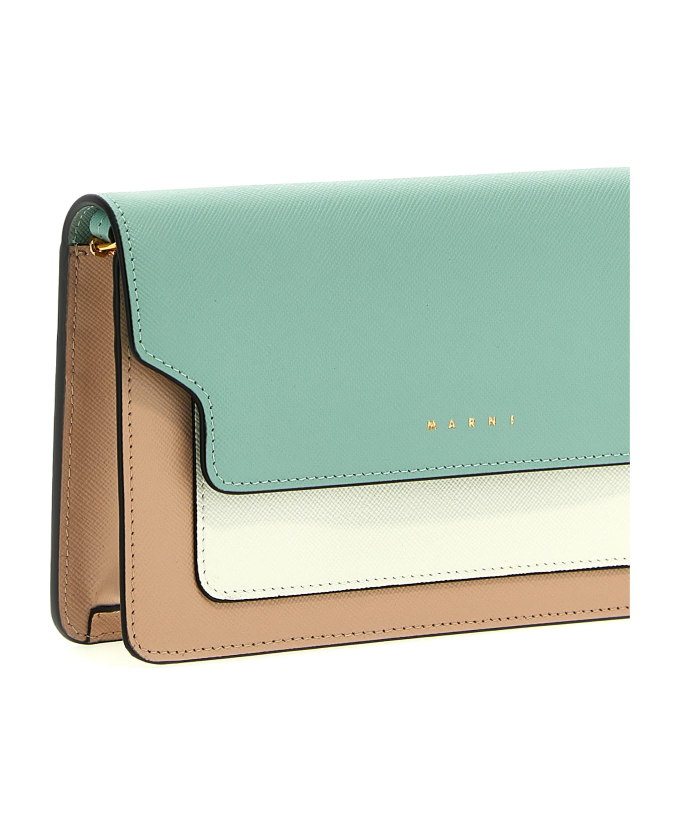 Marni Wallet With Shoulder Strap - Multicolor