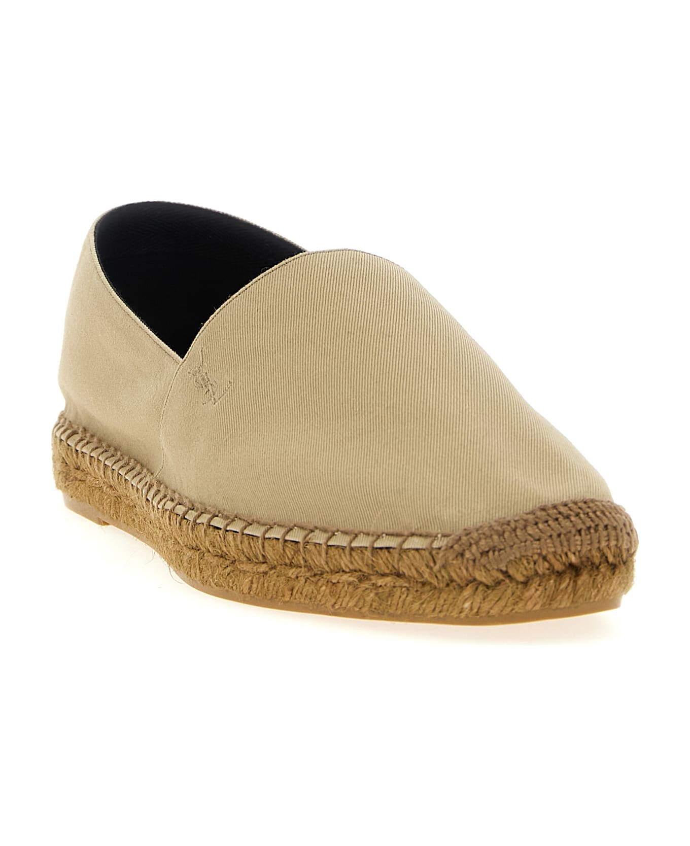 Saint Laurent Cotton Espadrilles - Beige