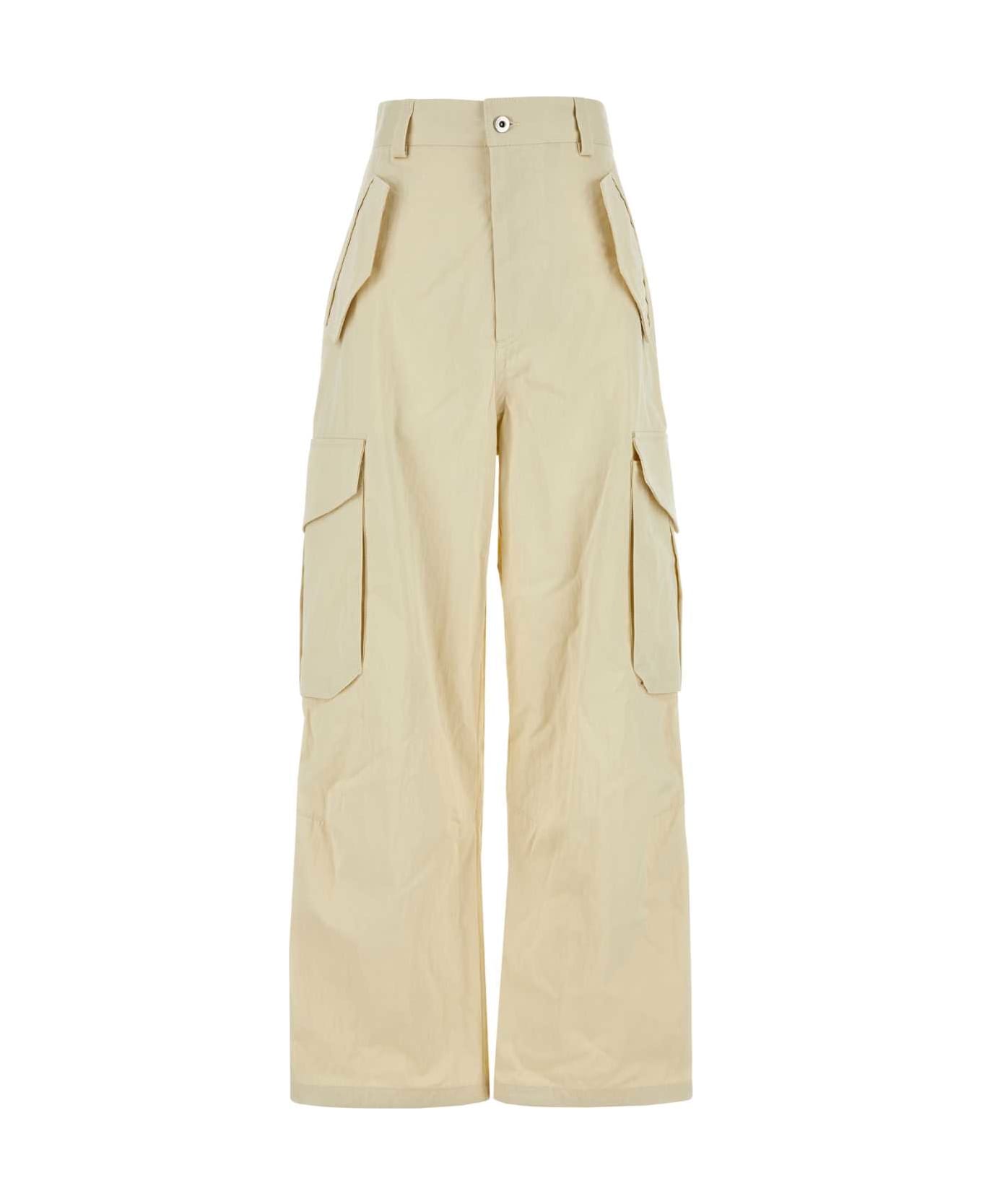 Bottega Veneta Sand Cotton Blend Cargo Pant - SEASALT