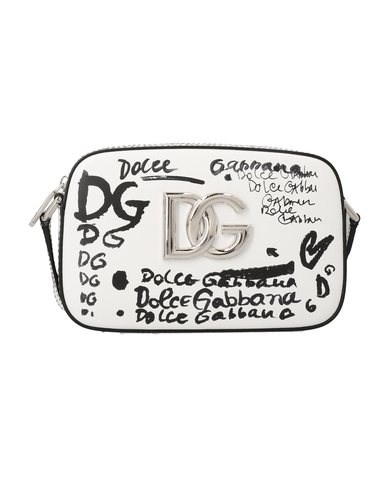 Dolce & Gabbana '3.5' Crossbody Bag - White, black