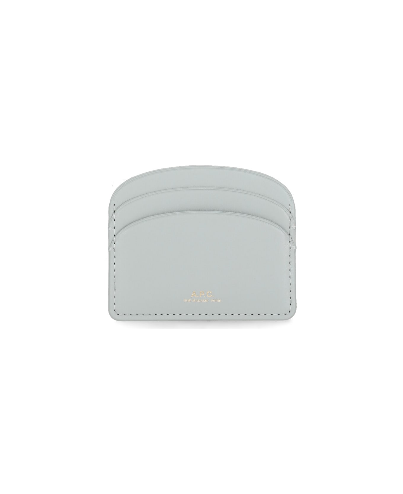 A.P.C. Demi Lune Card Holder - Grey