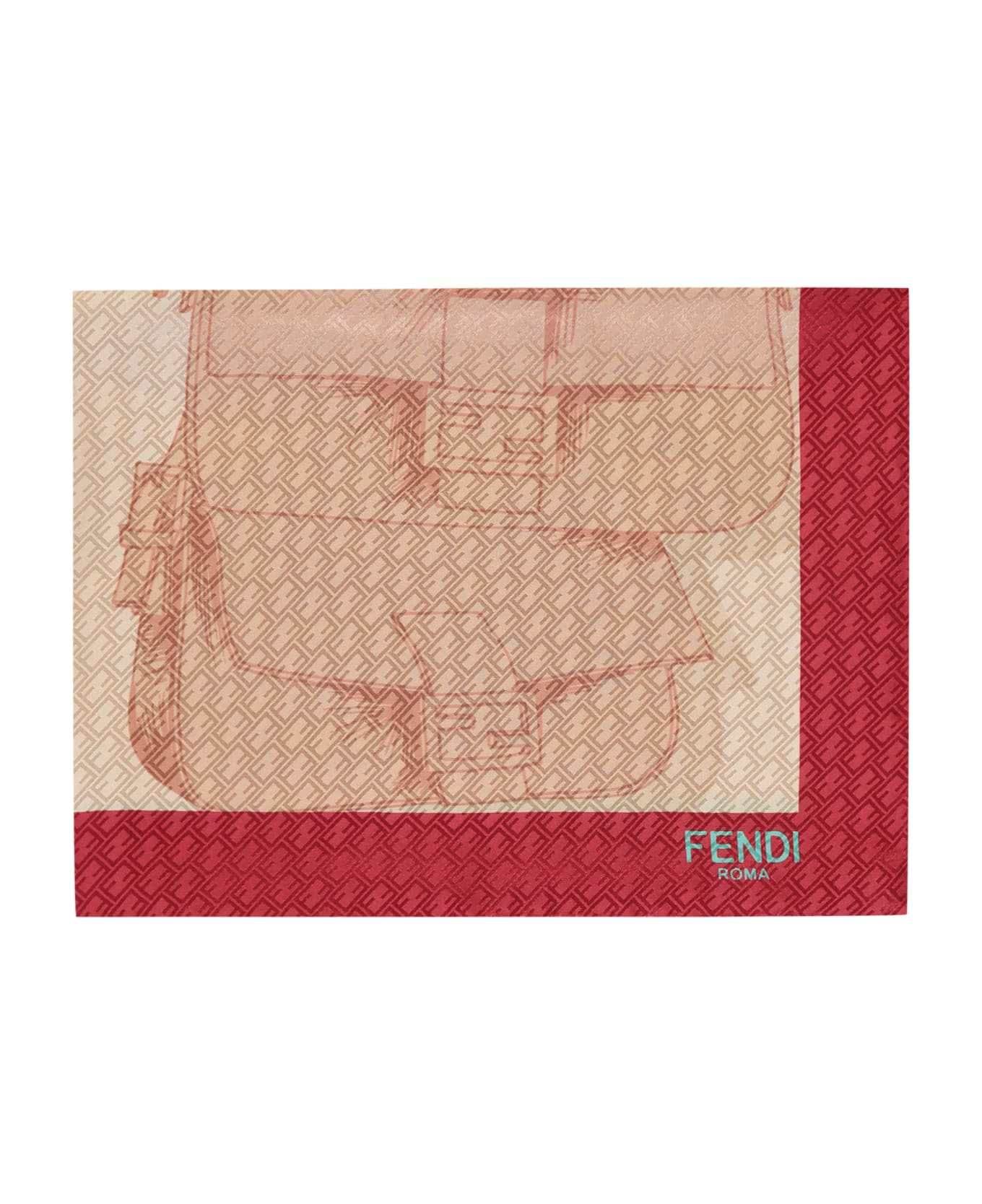 Fendi Printed Silk Scarf - Multicolor