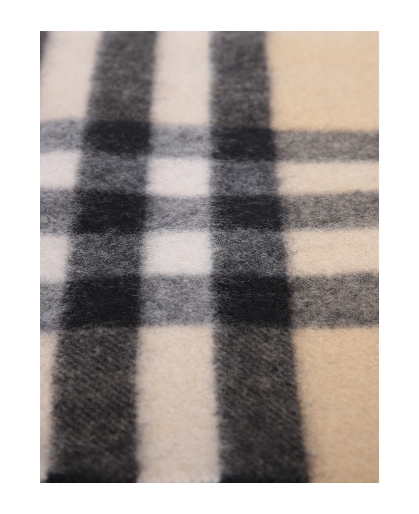 Burberry Cashmere Check Scarf - SAND