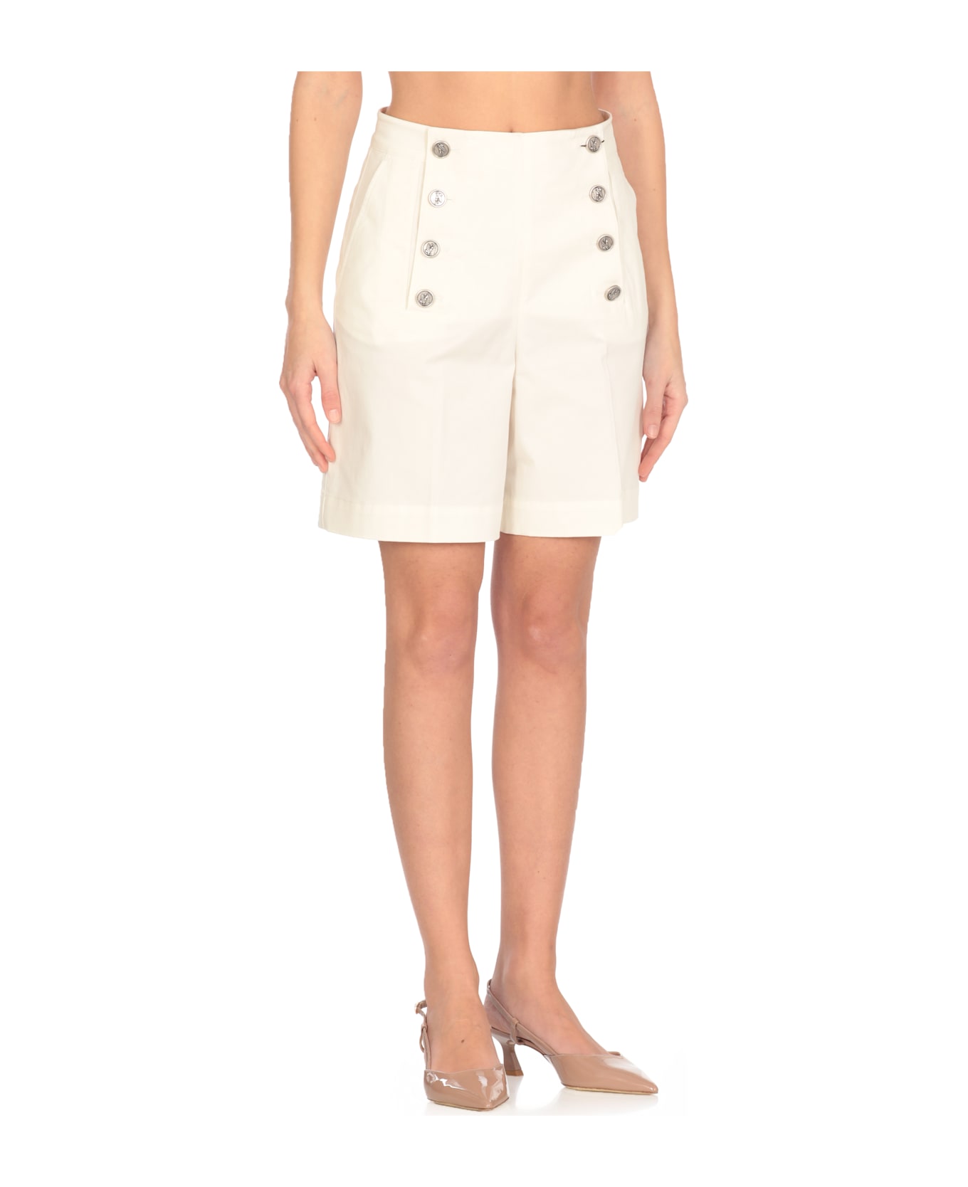 Etro Cotton Shorts - Ivory