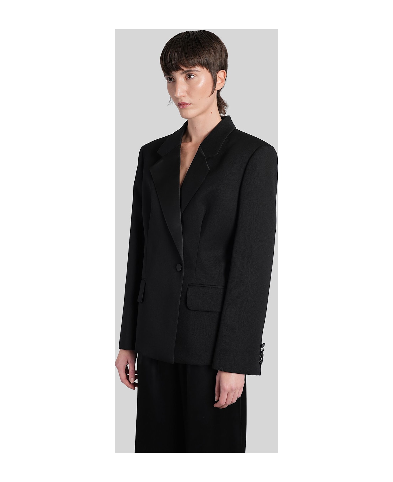 Lanvin Blazer In Black Wool - black