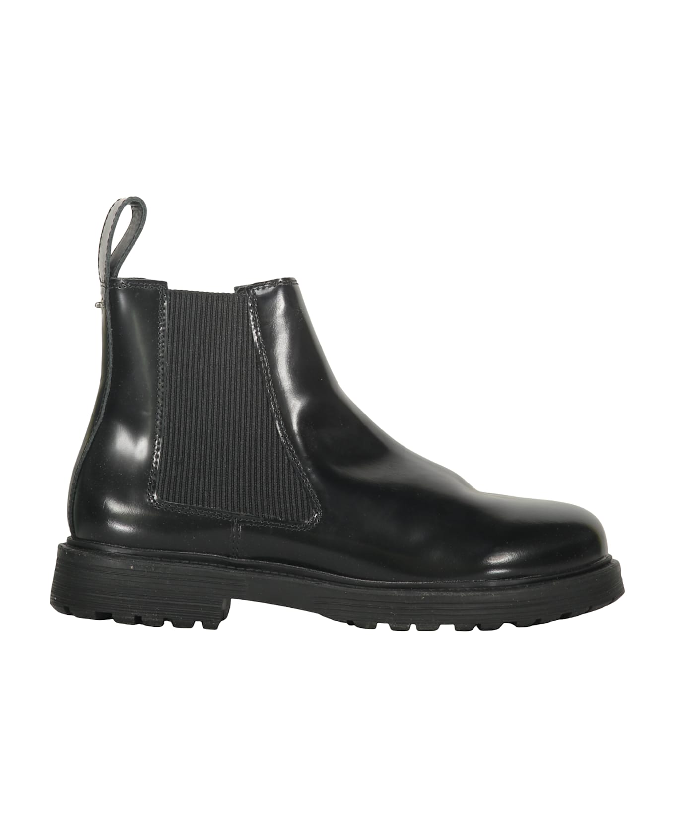 Diesel Chelsea Boots In Leather - black