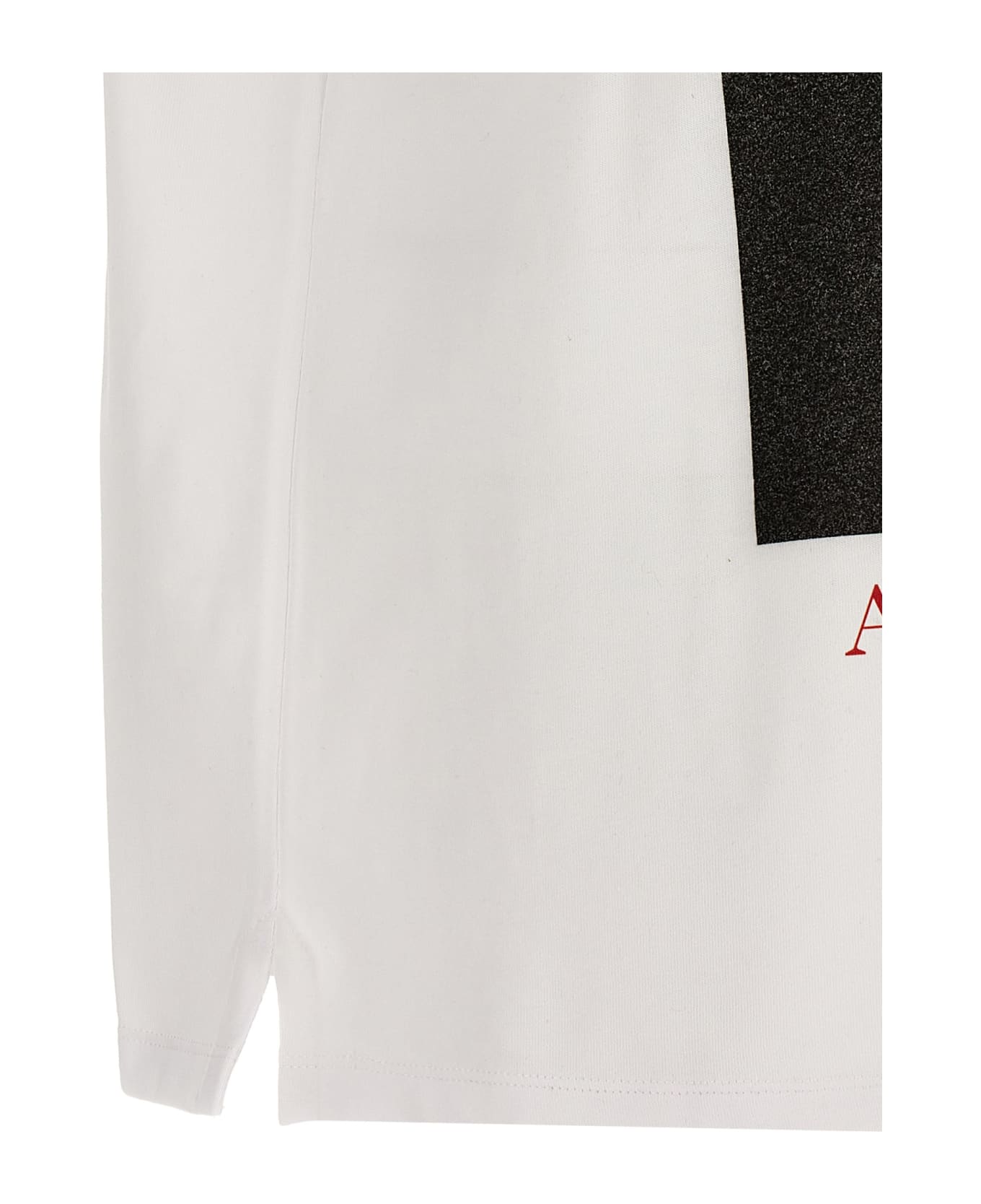 Alexander McQueen Printed T-shirt - White/Black シャツ