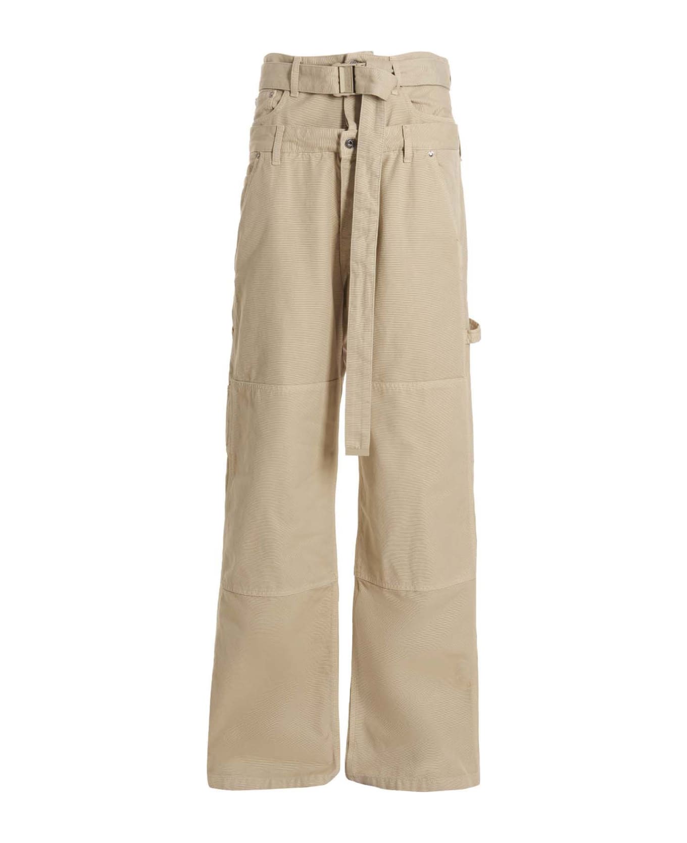 Off-White Wave Off' Pants - Beige