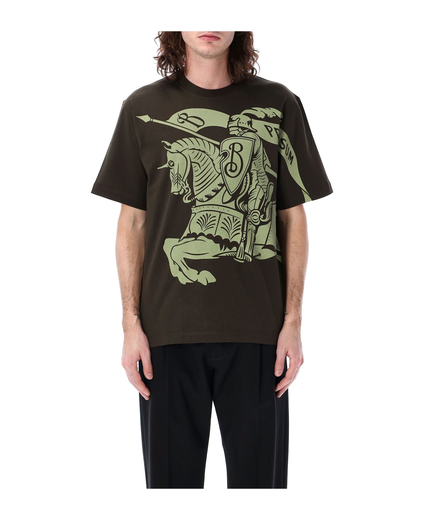 Burberry London Ekd Cotton T-shirt - OIL