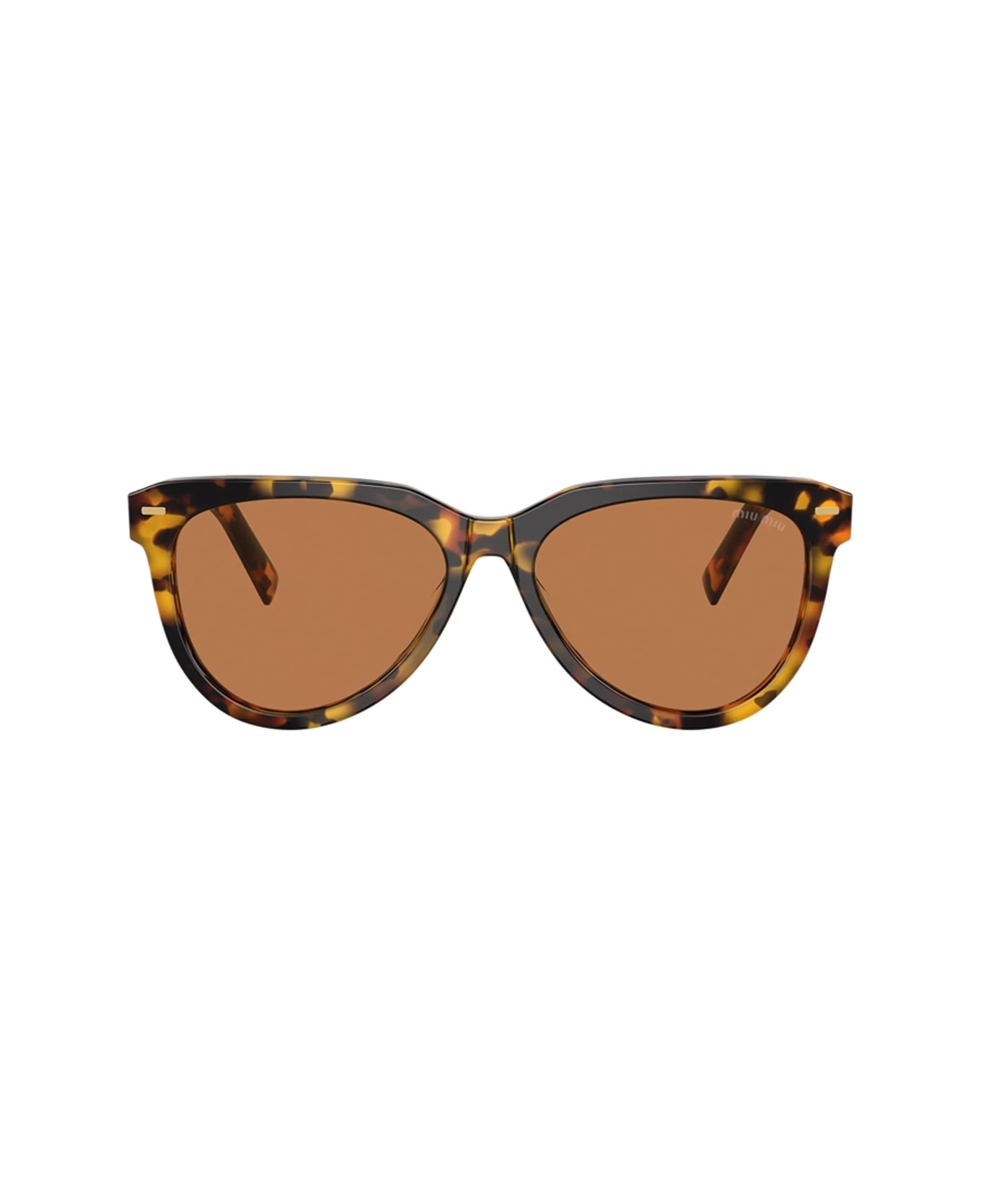 Miu Miu 0mu 12zs Vau01t Havana Miele Sunglasses - Marrone