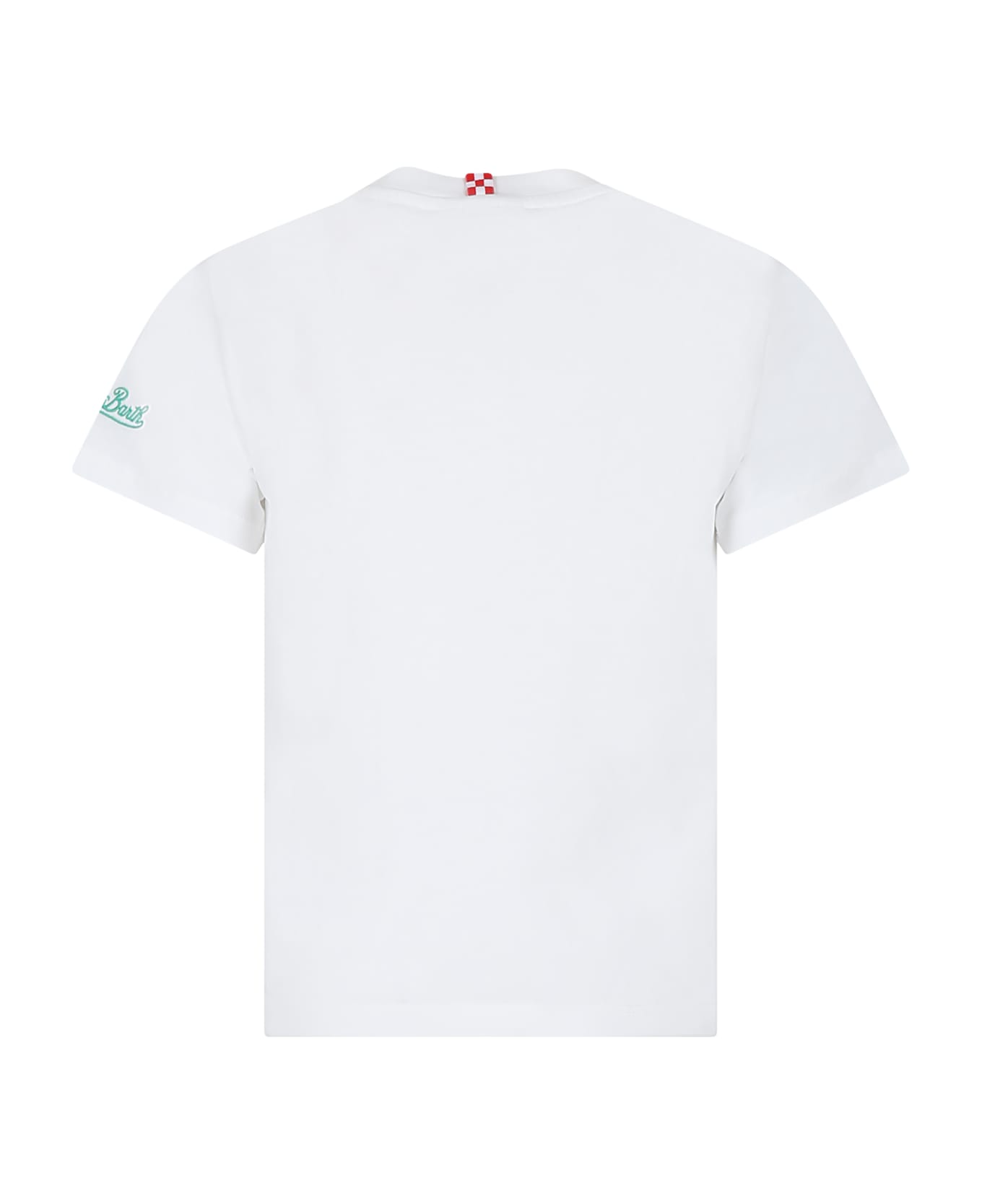 MC2 Saint Barth White T-shirt For Boy With Hulk Print - White