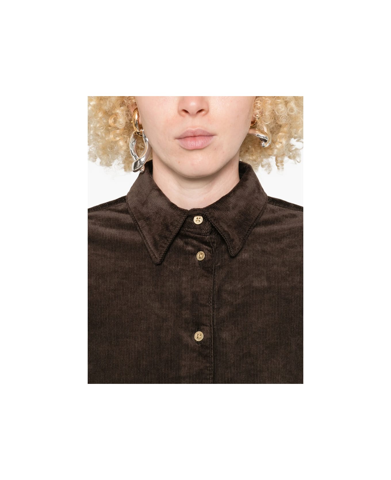 7 For All Mankind Shirt - BROWN