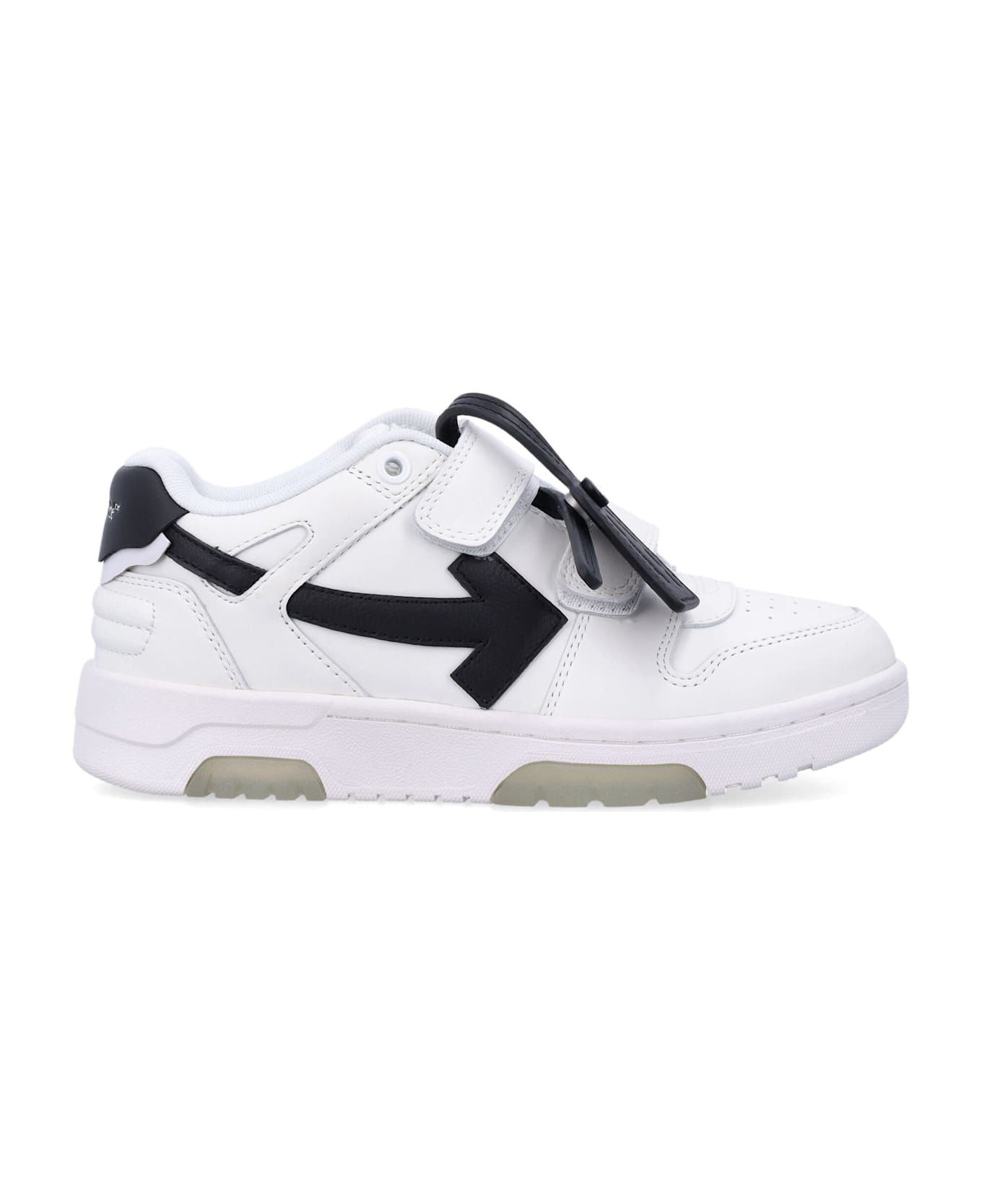 Off-White Kid - Out Of Office Straps Sneakers - WHITE BLACK