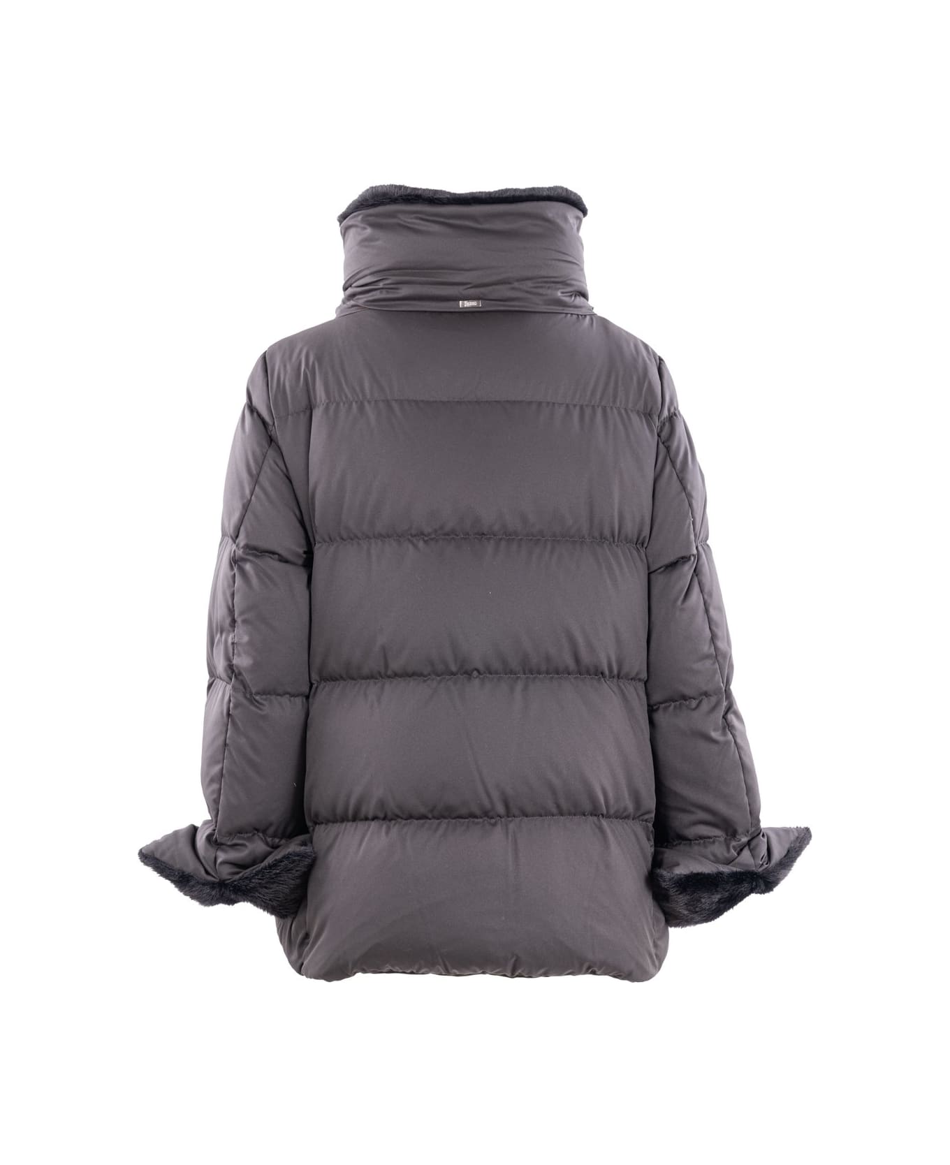 Herno High Neck Padded Coat - BLACK