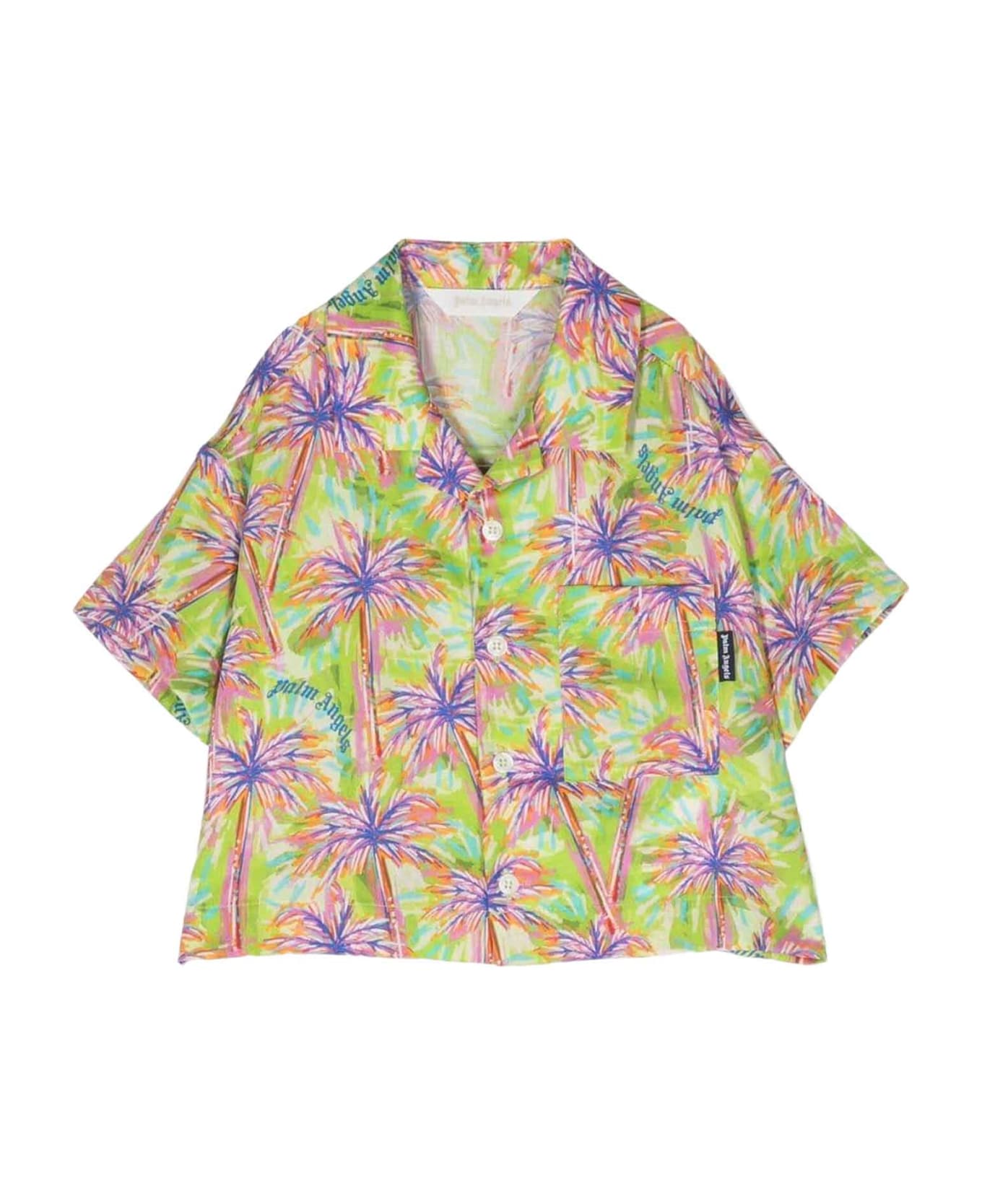 Palm Angels Multicolor Shirt Girl - Giallo/verde