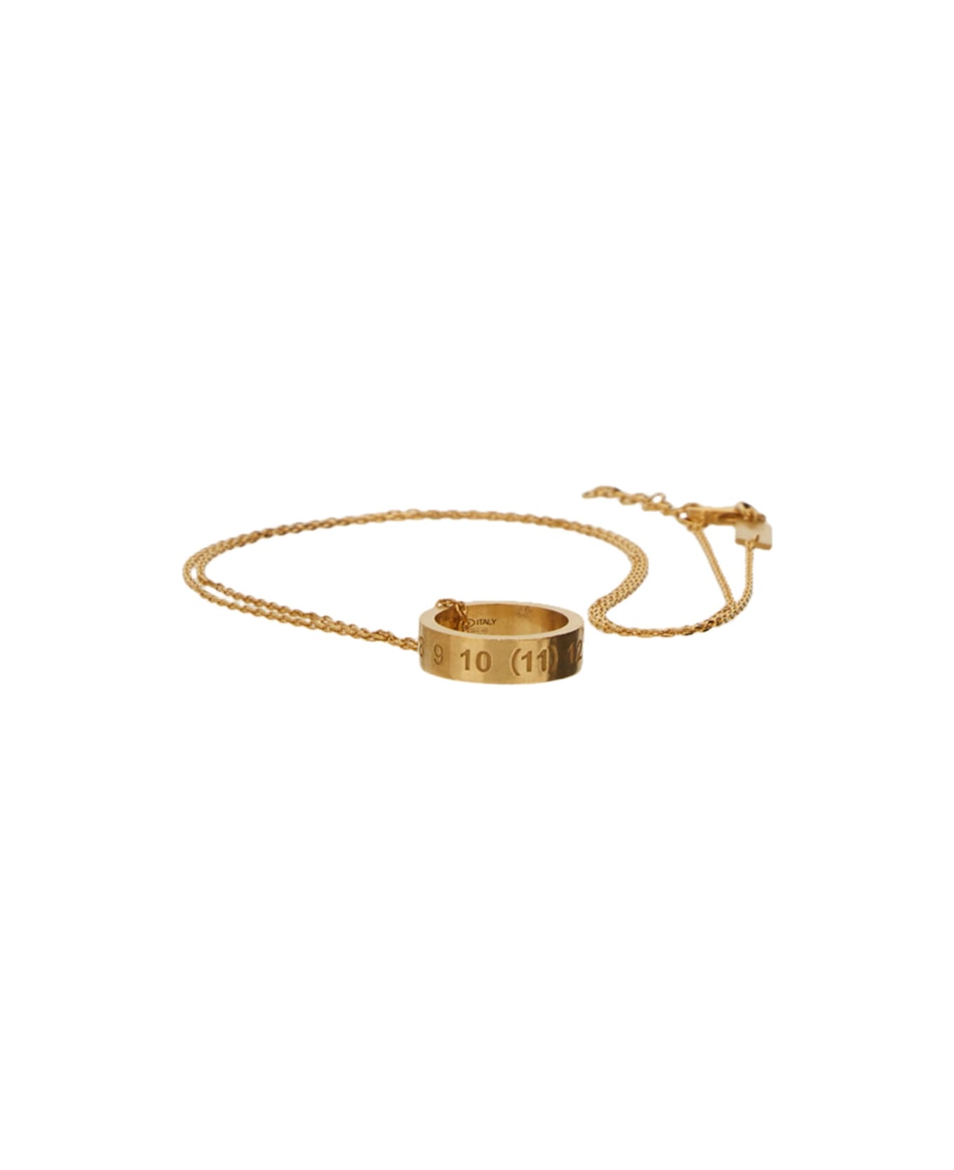 Maison Margiela Number Ring Necklace - GOLD