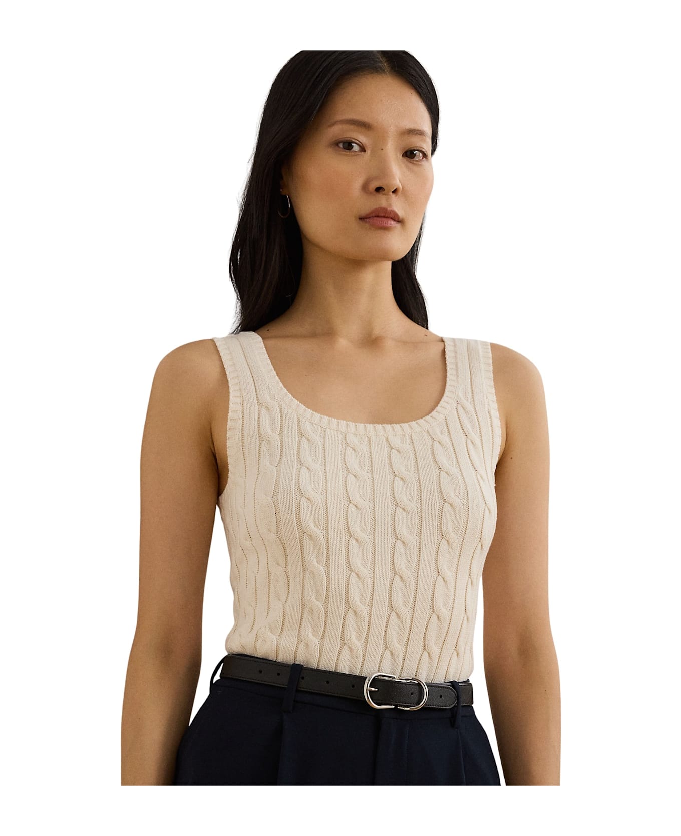 Ralph Lauren Riduan Sleeveless Pullover - Mascarpone Cream