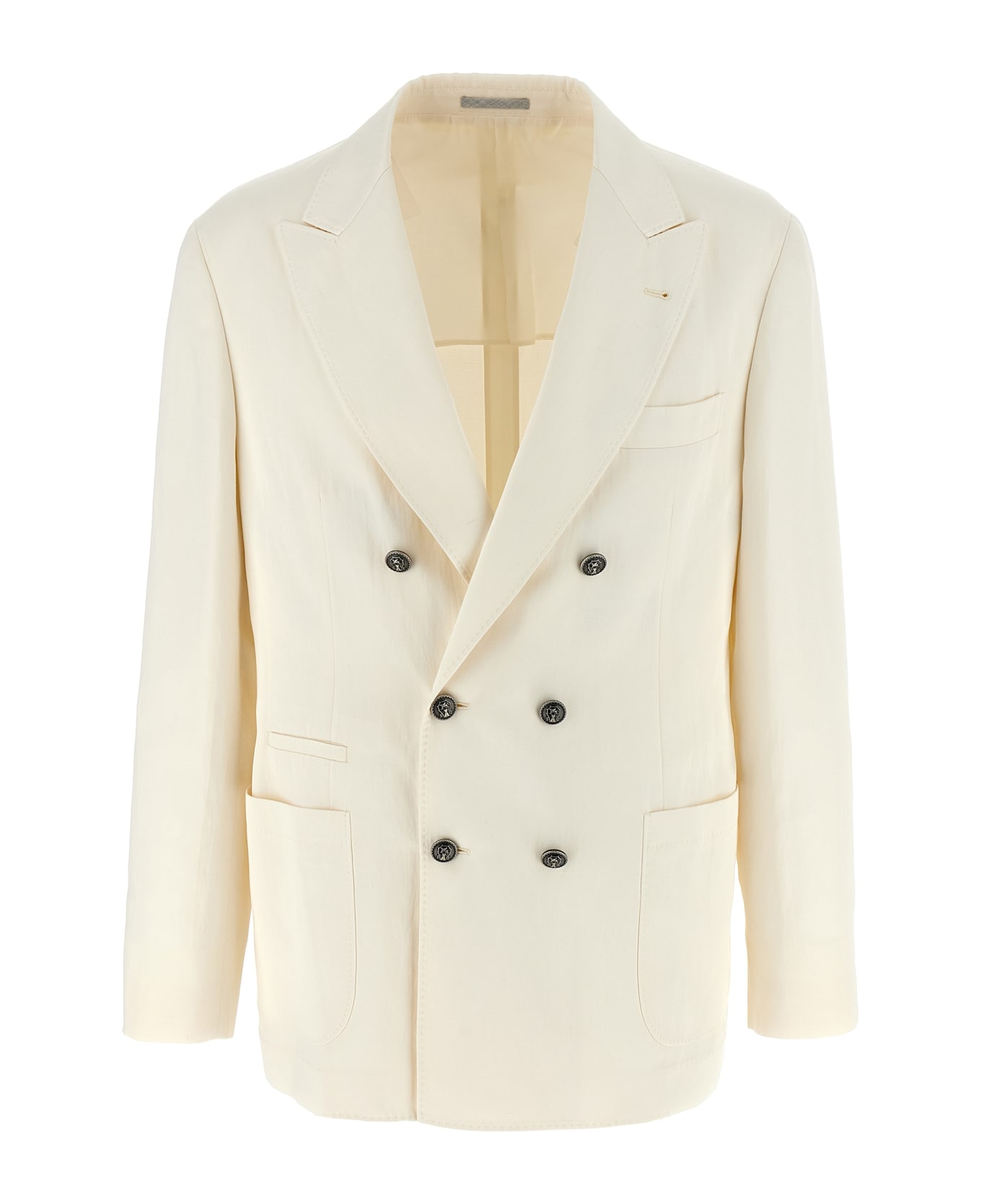 Brunello Cucinelli Double-breasted Blazer - White