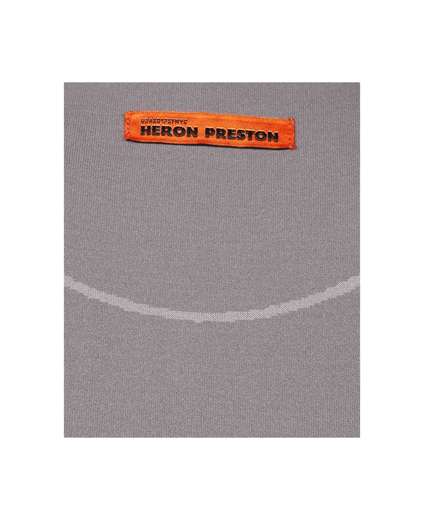 HERON PRESTON Technical Fabric Crop Top - grey