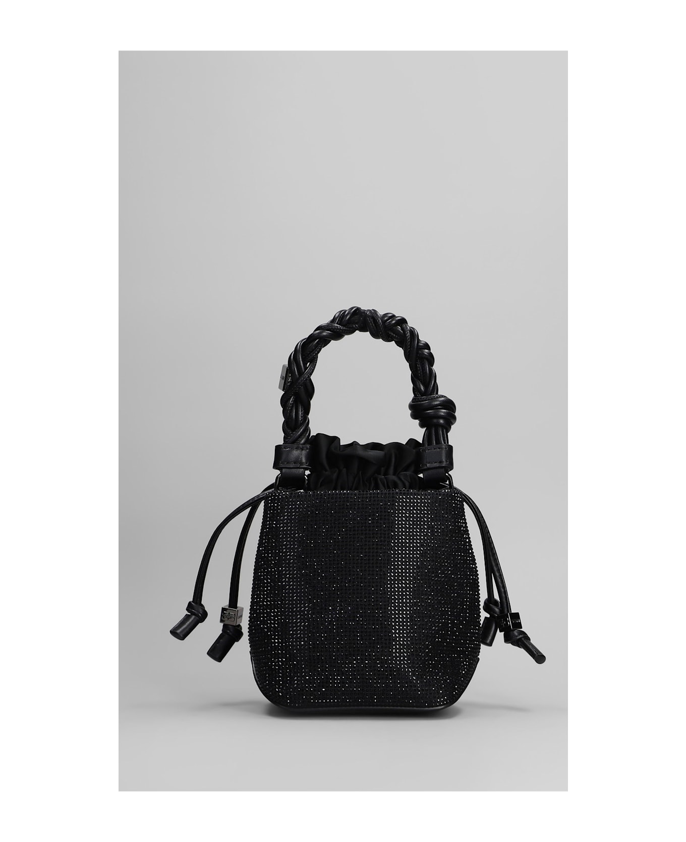 Ganni Bou Mini Shoulder Bag In Black Polyester - black