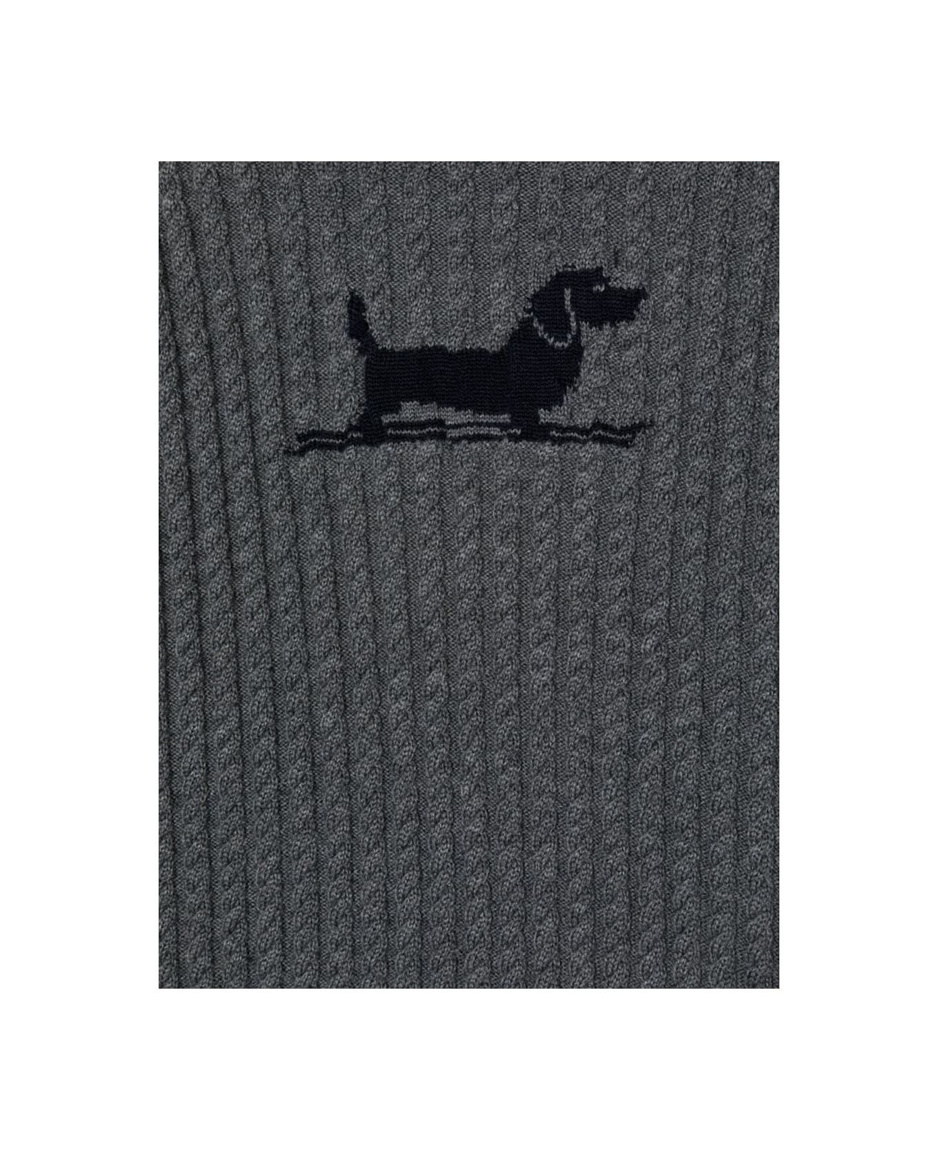 Thom Browne Baby Cable Crewneck Pullover - GREY