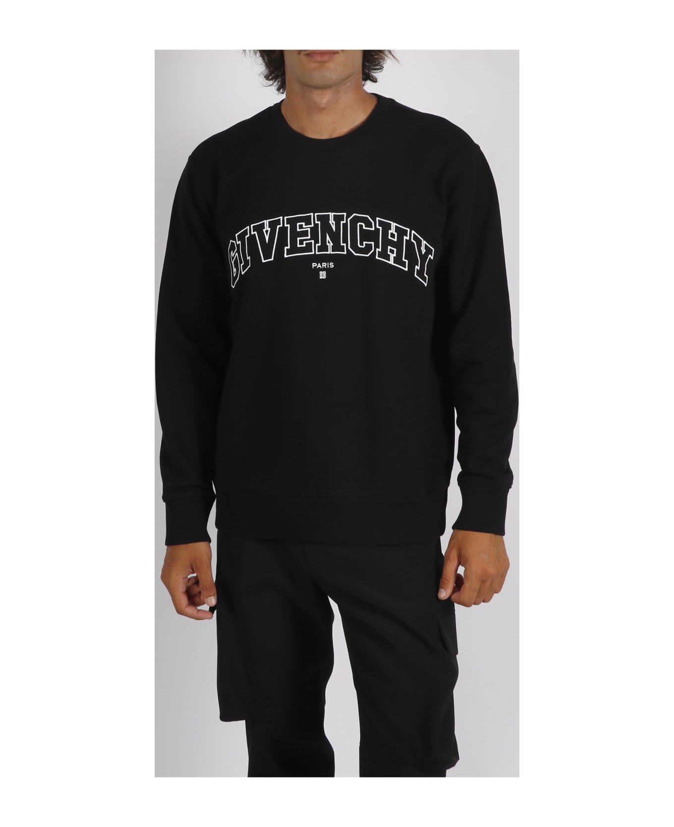 Givenchy College Embroidered Sweatshirt - Black