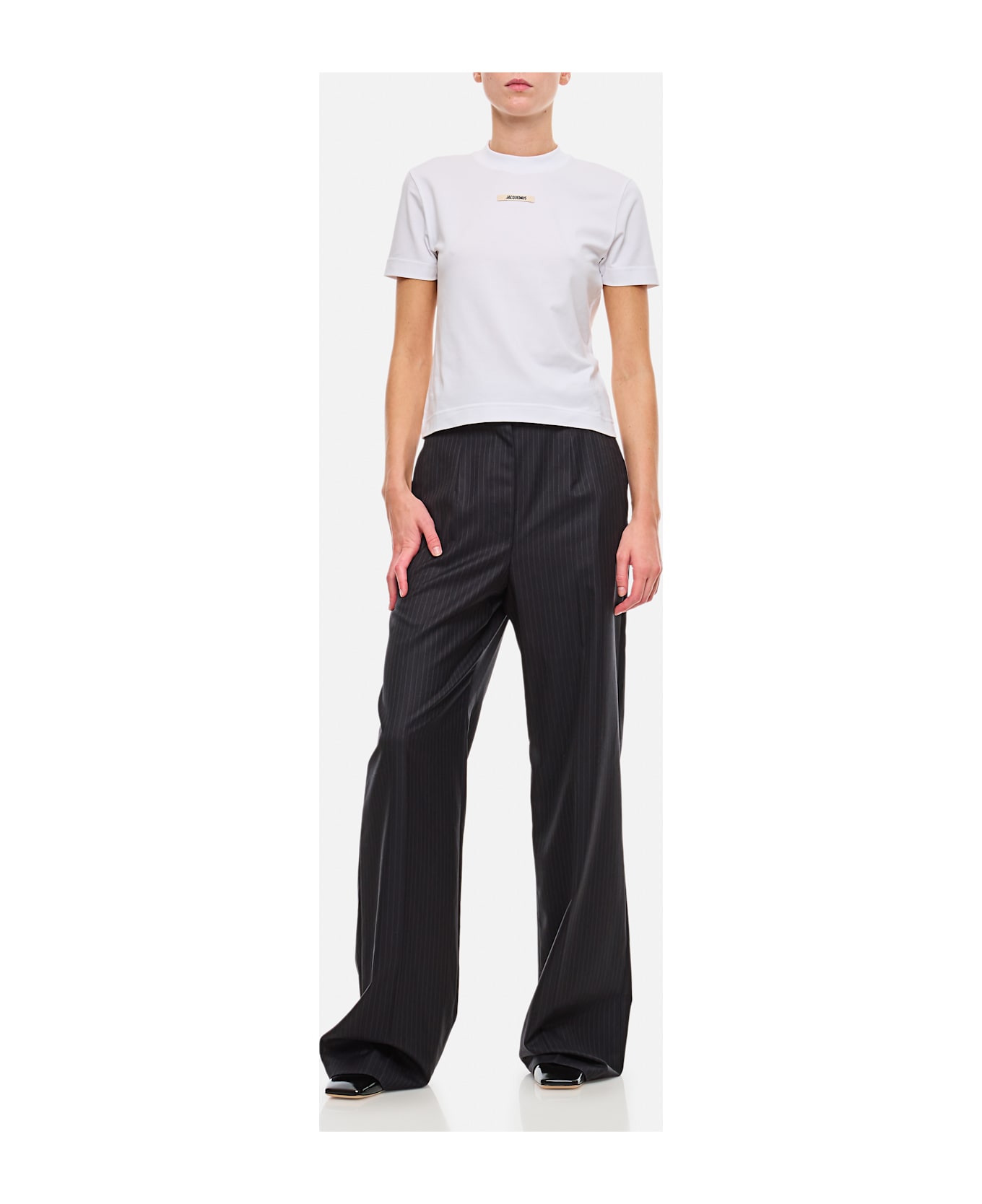 Jacquemus Le Tshirt Gros Grain - White