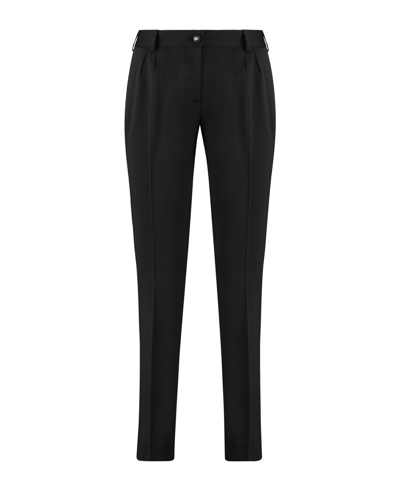 Dolce & Gabbana Stretch Gabardine Trousers - black