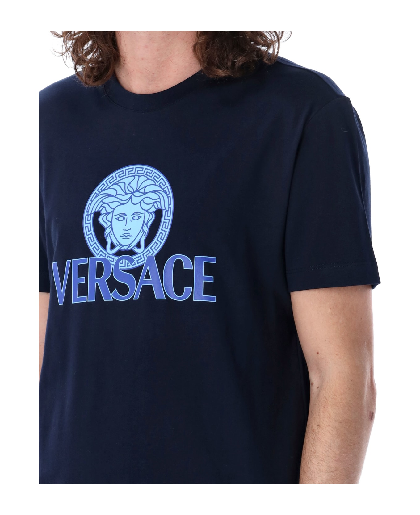 Versace Medusa Logo T-shirt - BLUE