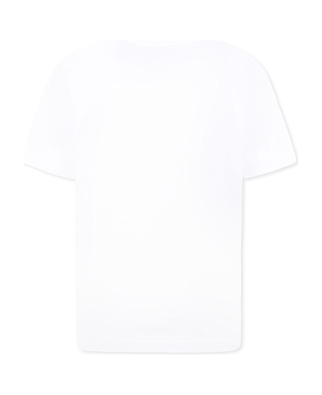 Dsquared2 White T-shirt For Boy With Logo - White