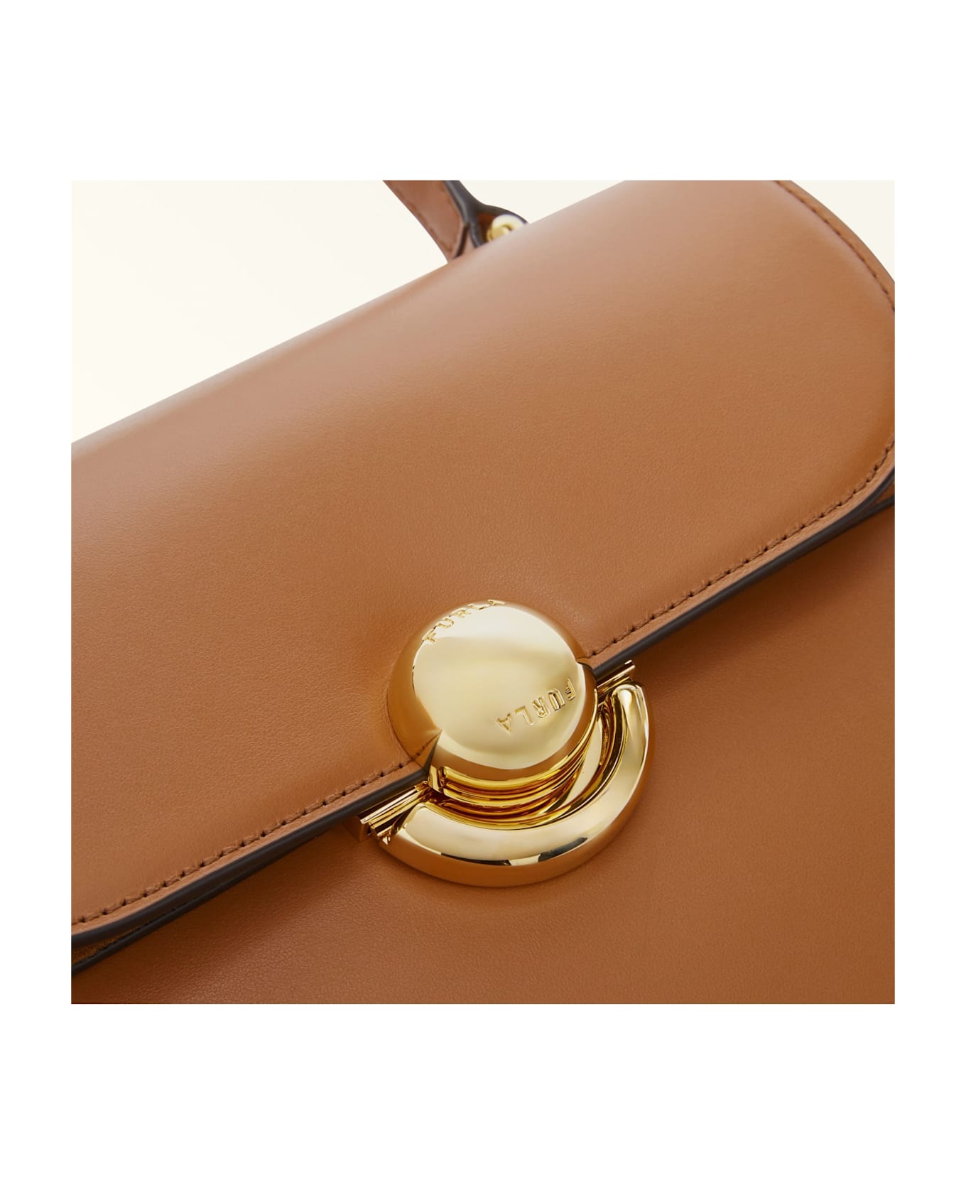 Furla Sfera S Handbag In Leather Color Leather - BRANDY
