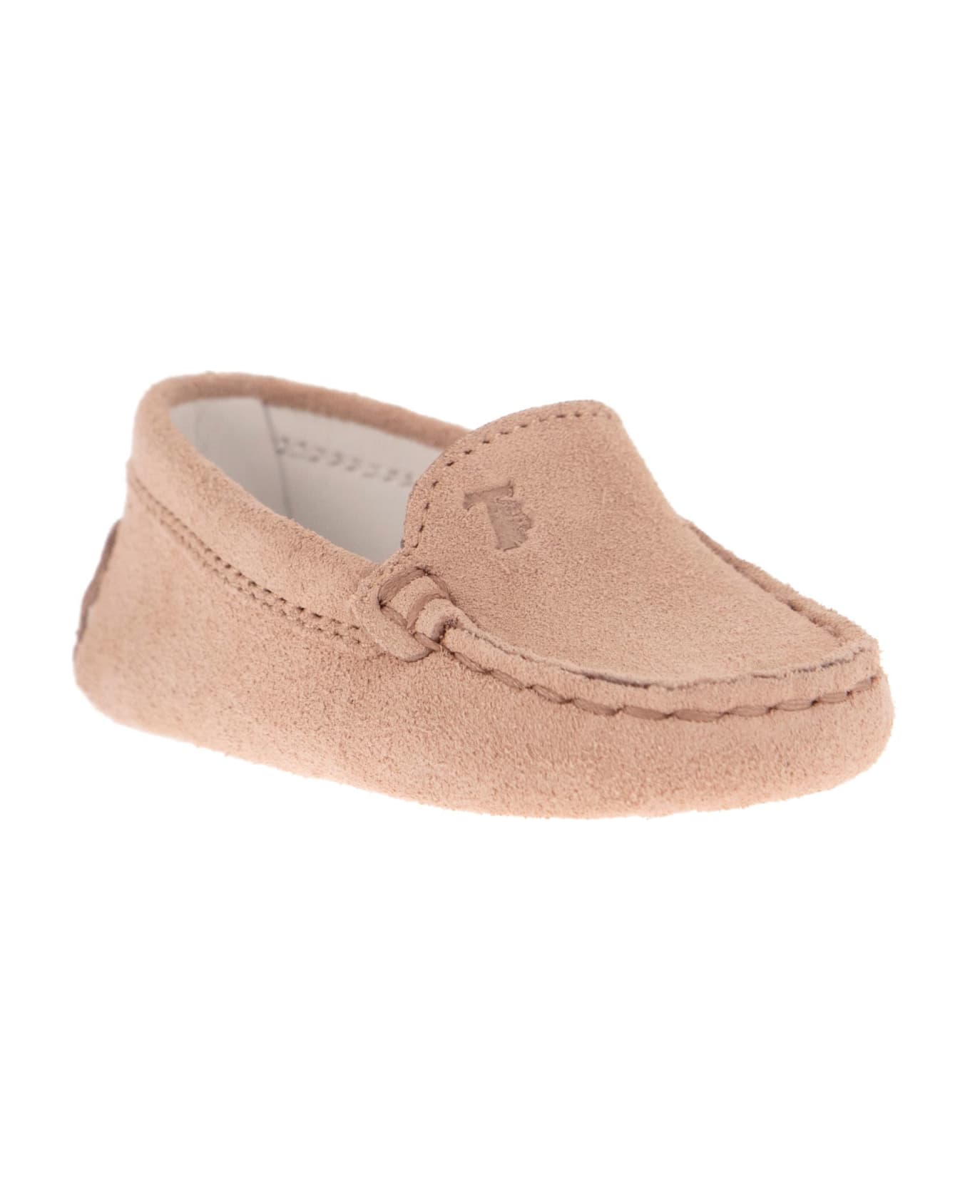 Tod's Rubber Suede Loafer - Powder