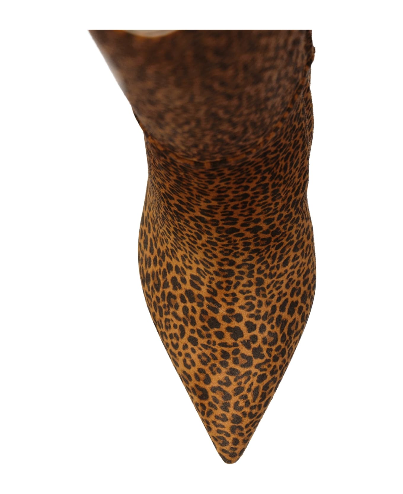 Sergio Rossi Leopard-print Leather Boots - Brown