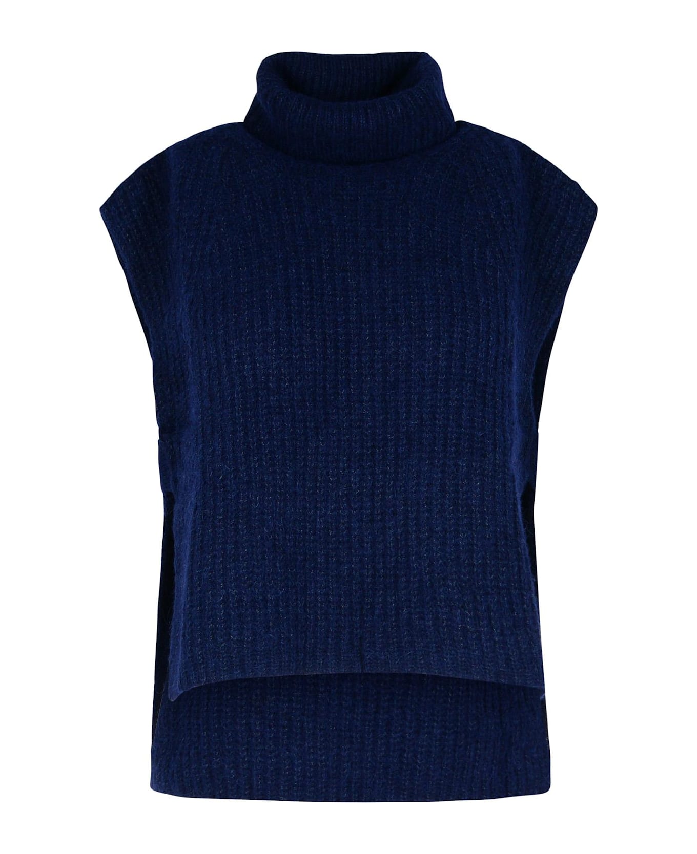 Marant Étoile 'megan' Navy Alpaca Blend Vest - Navy