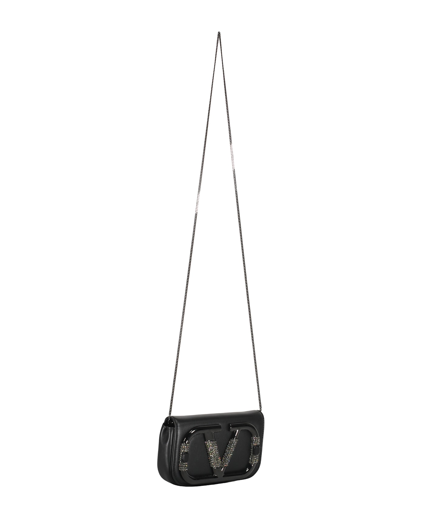 Valentino Garavani Leather Clutch - black