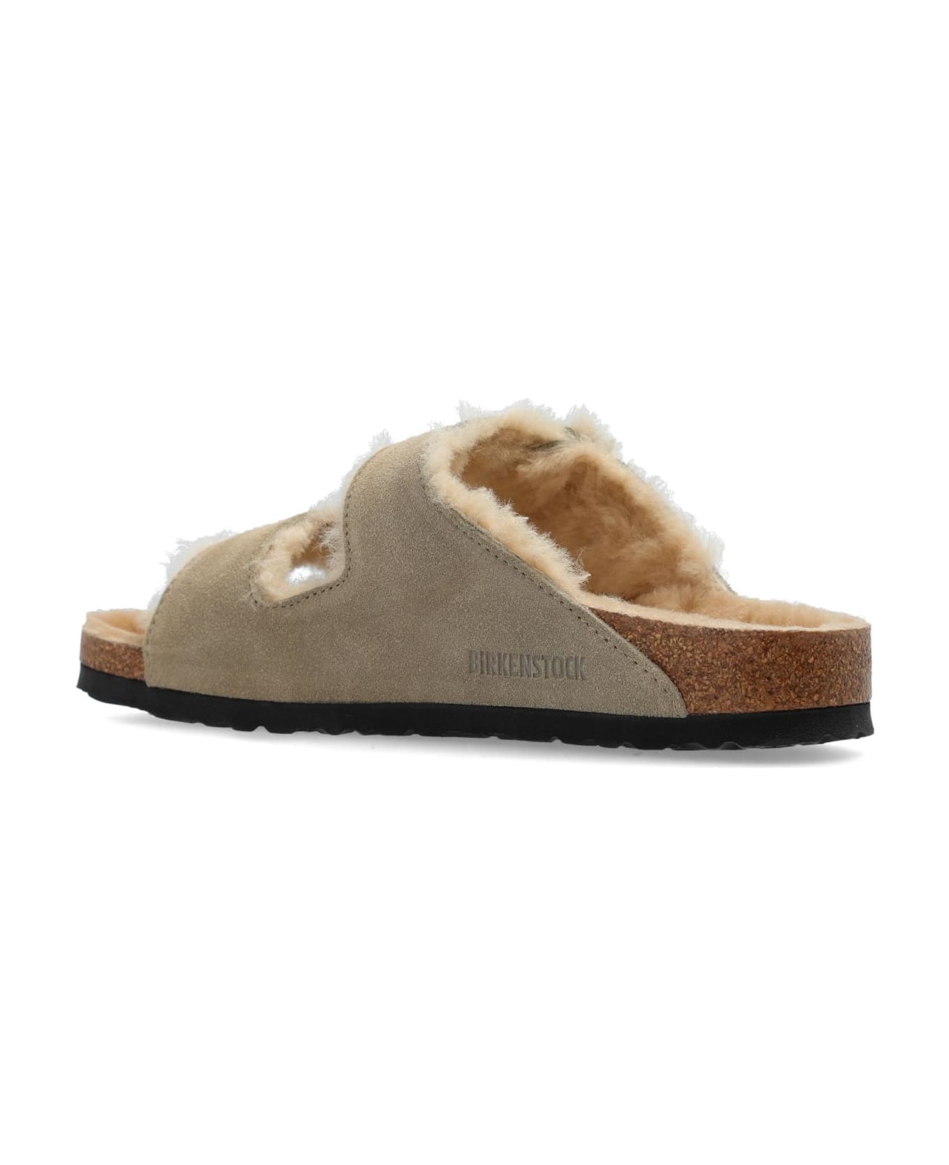 Birkenstock 'arizona Shearling' Slides - Shearling Taupe