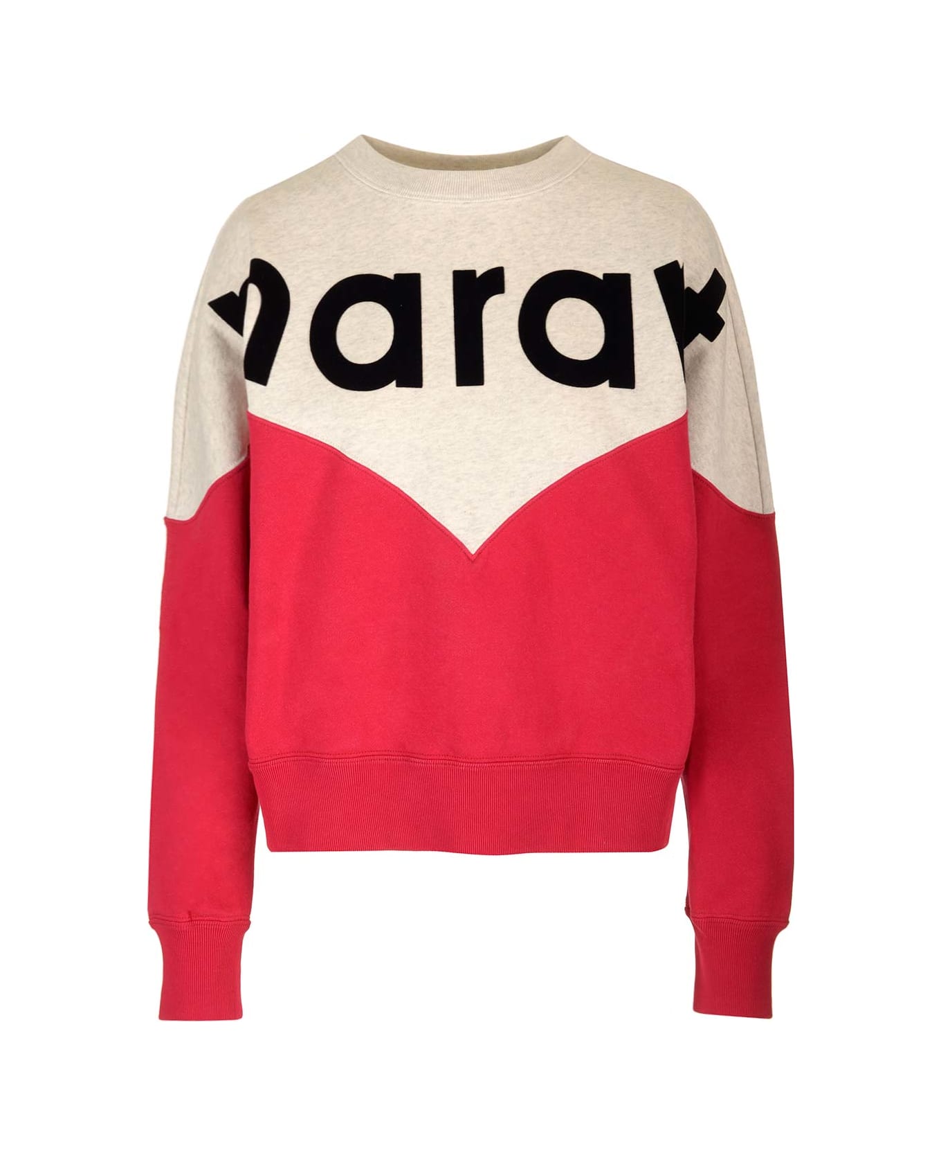Marant Étoile 'houston' Sweatshirt - RED/NEUTRALS