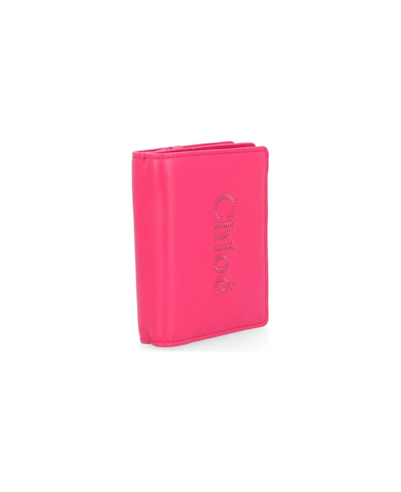 Chloé Sense Compact Bi-fold Wallet - Fizzy Pink