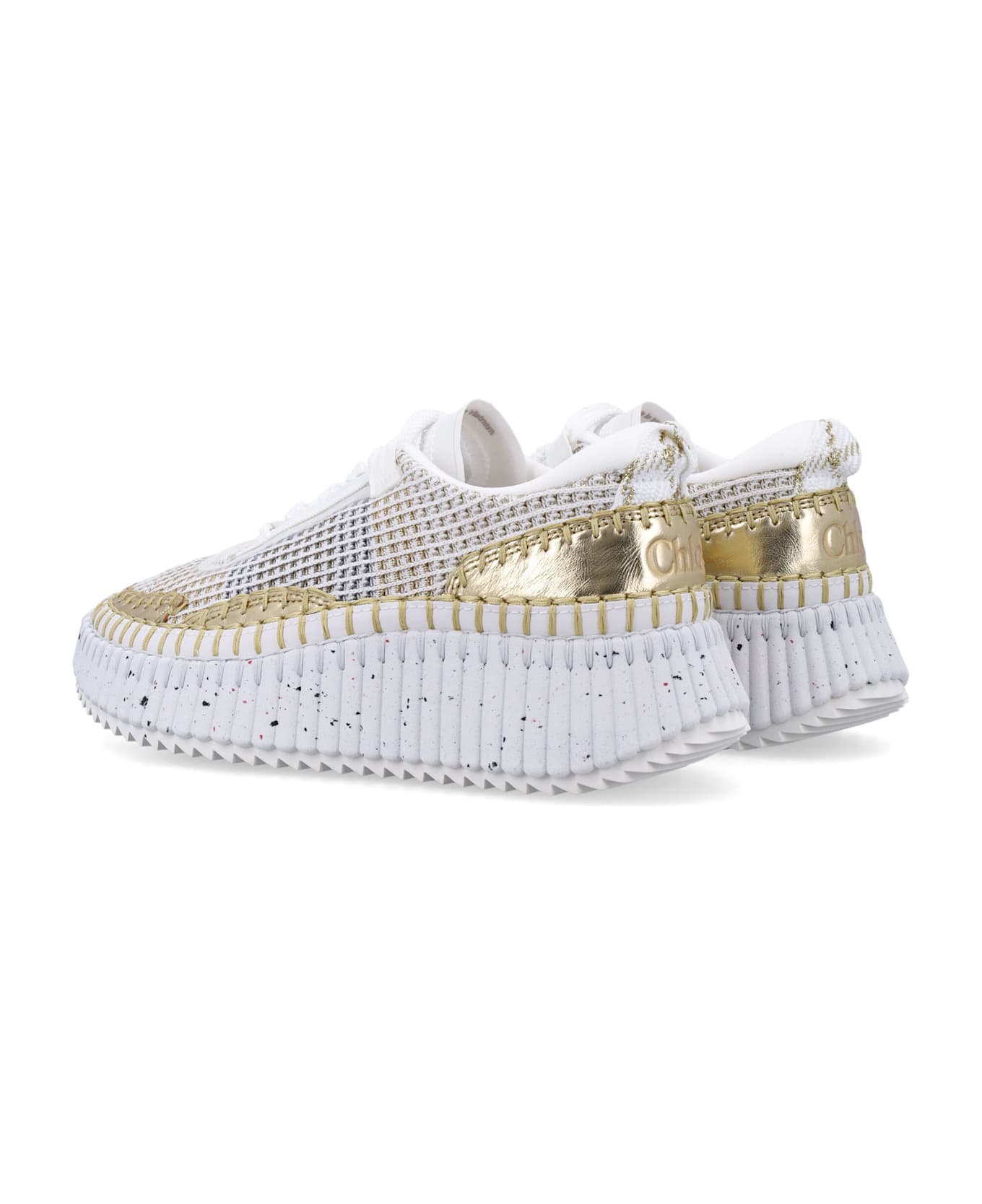 Chloé Nama Woman
s Sneakers - WHITE GOLD