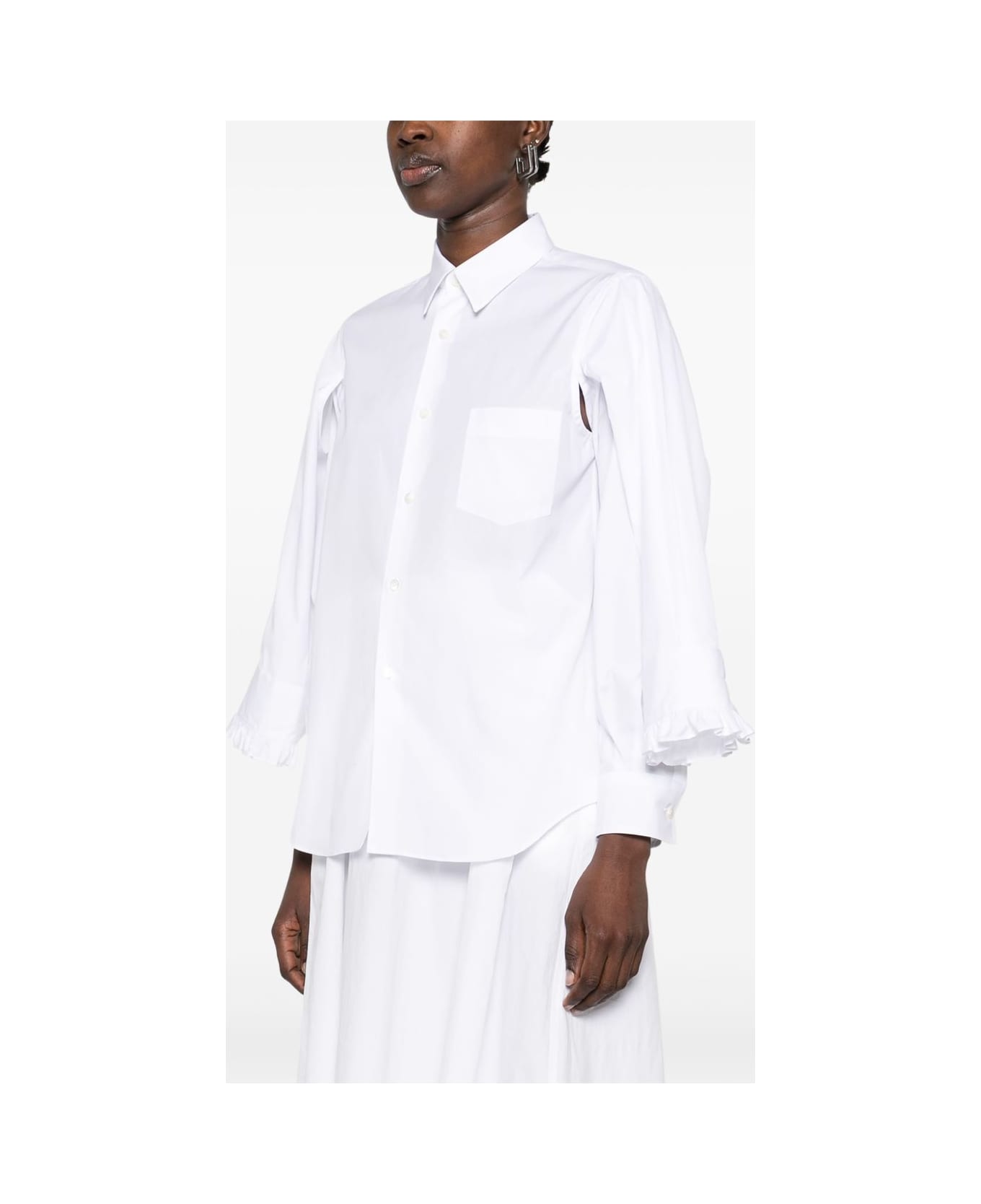 Comme des Garçons Cotton Shirt - White