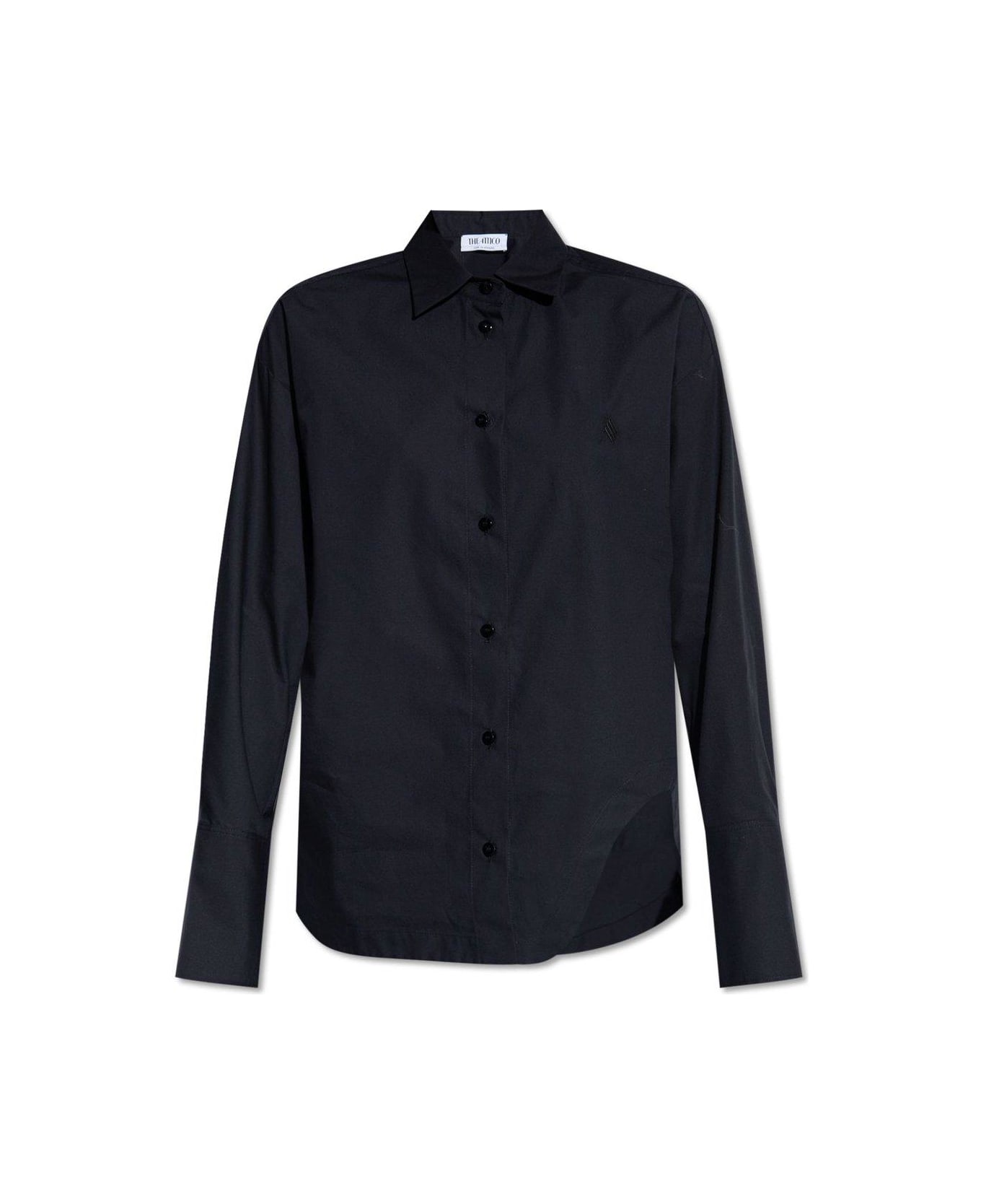 The Attico Eliza Long-sleeved Shirt - Black