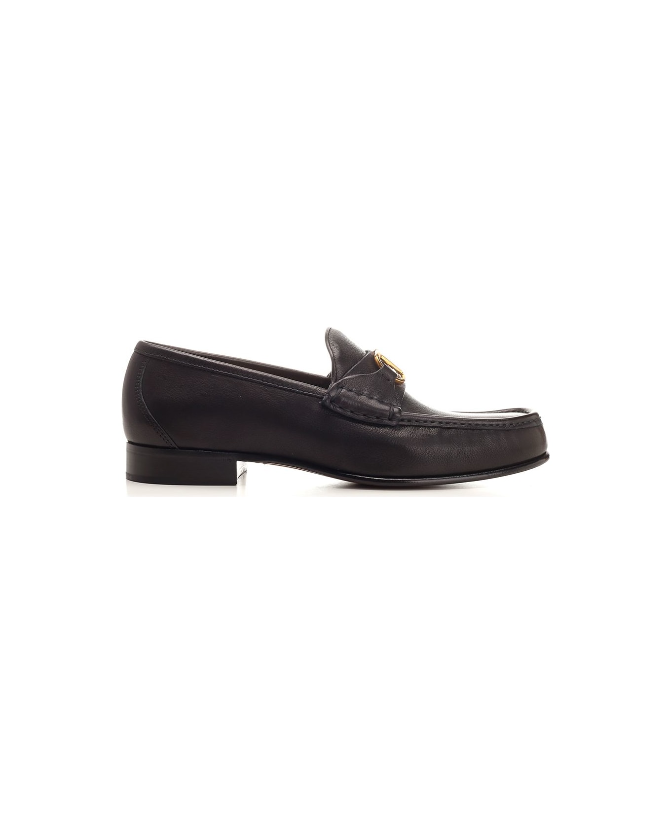 Valentino Garavani Vlogo Signature Loafer - BLACK レースアップシューズ