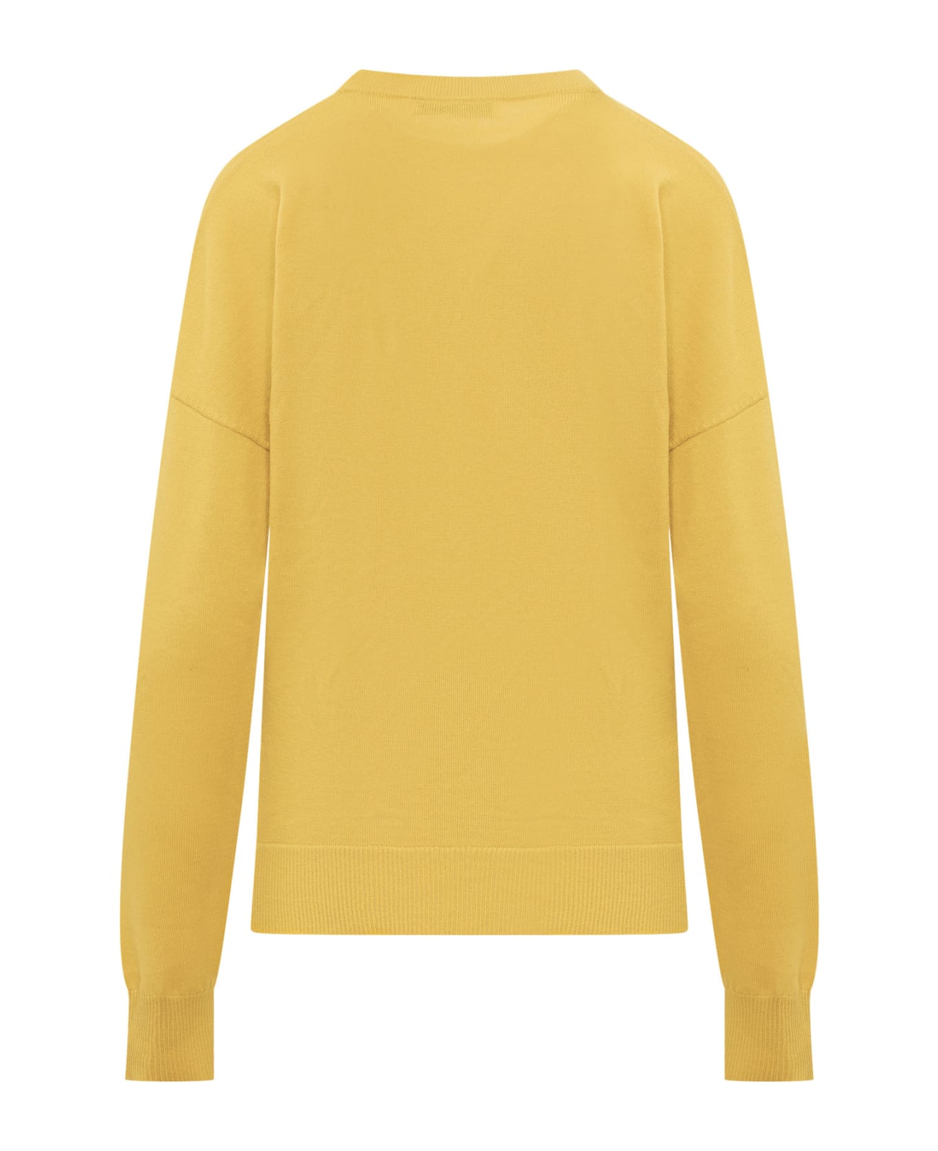 J.W. Anderson Sweater With Logo - YELLOW/GREY MELANGE