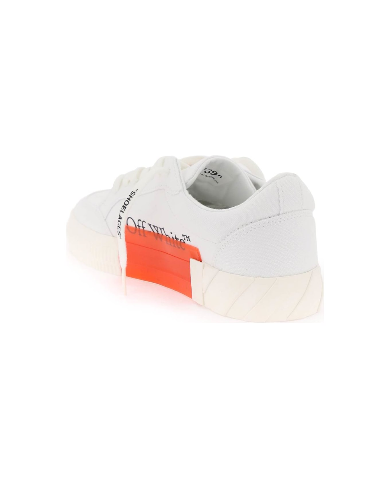 Off-White Vulcanized Fabric Low-top Sneakers - White