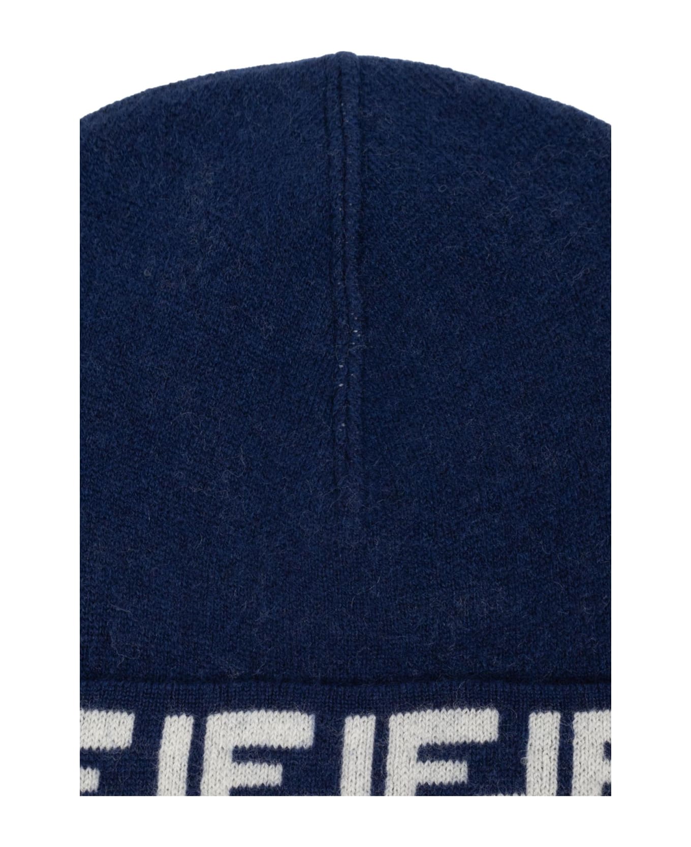 Fendi Kids Woolen Hat - Blu