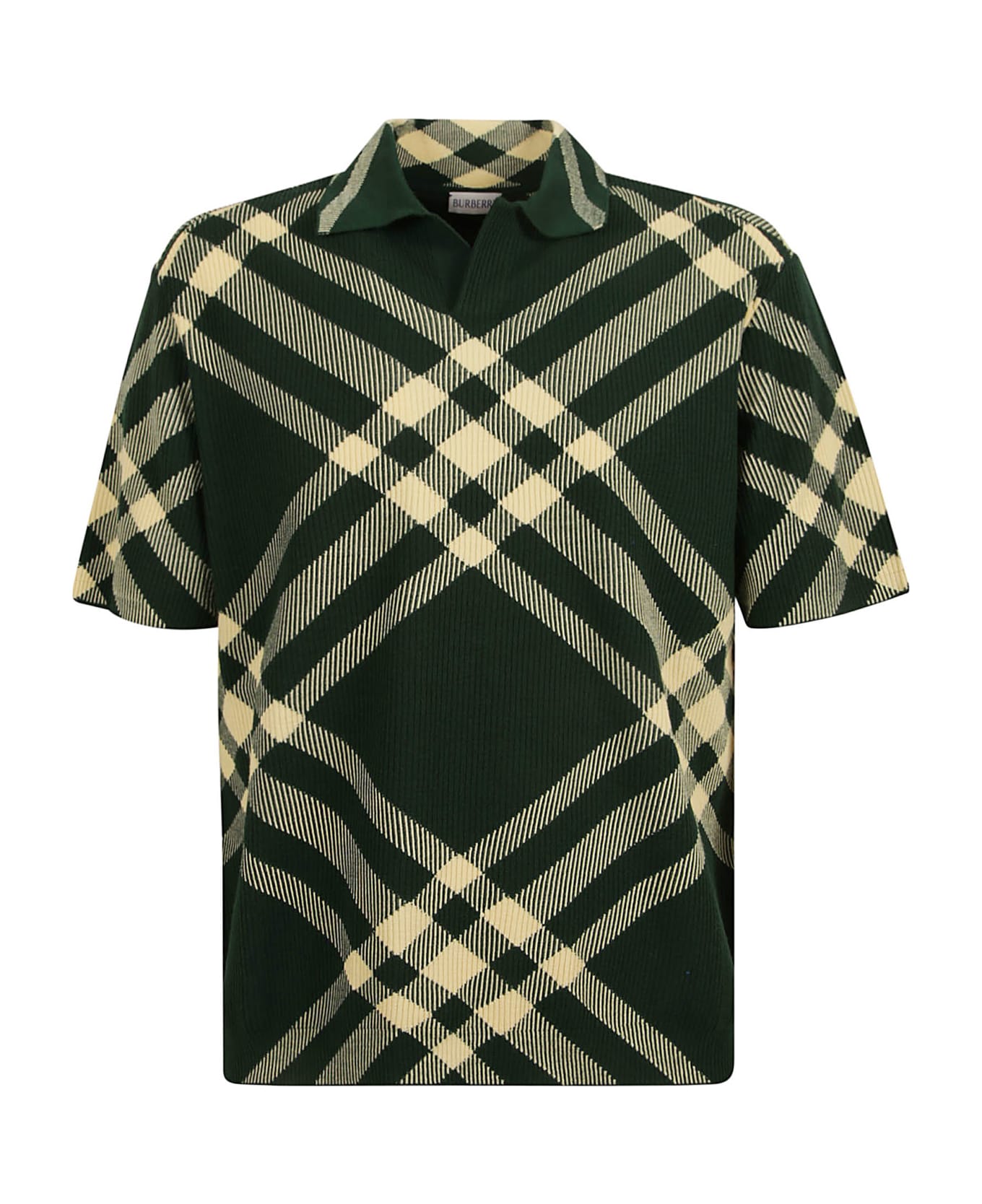 Burberry Check Print Polo Shirt - DAFFODIL IP CHECK シャツ
