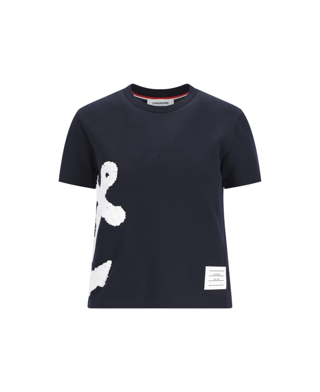 Thom Browne 'embroidery Anchor' T-shirt - Blue