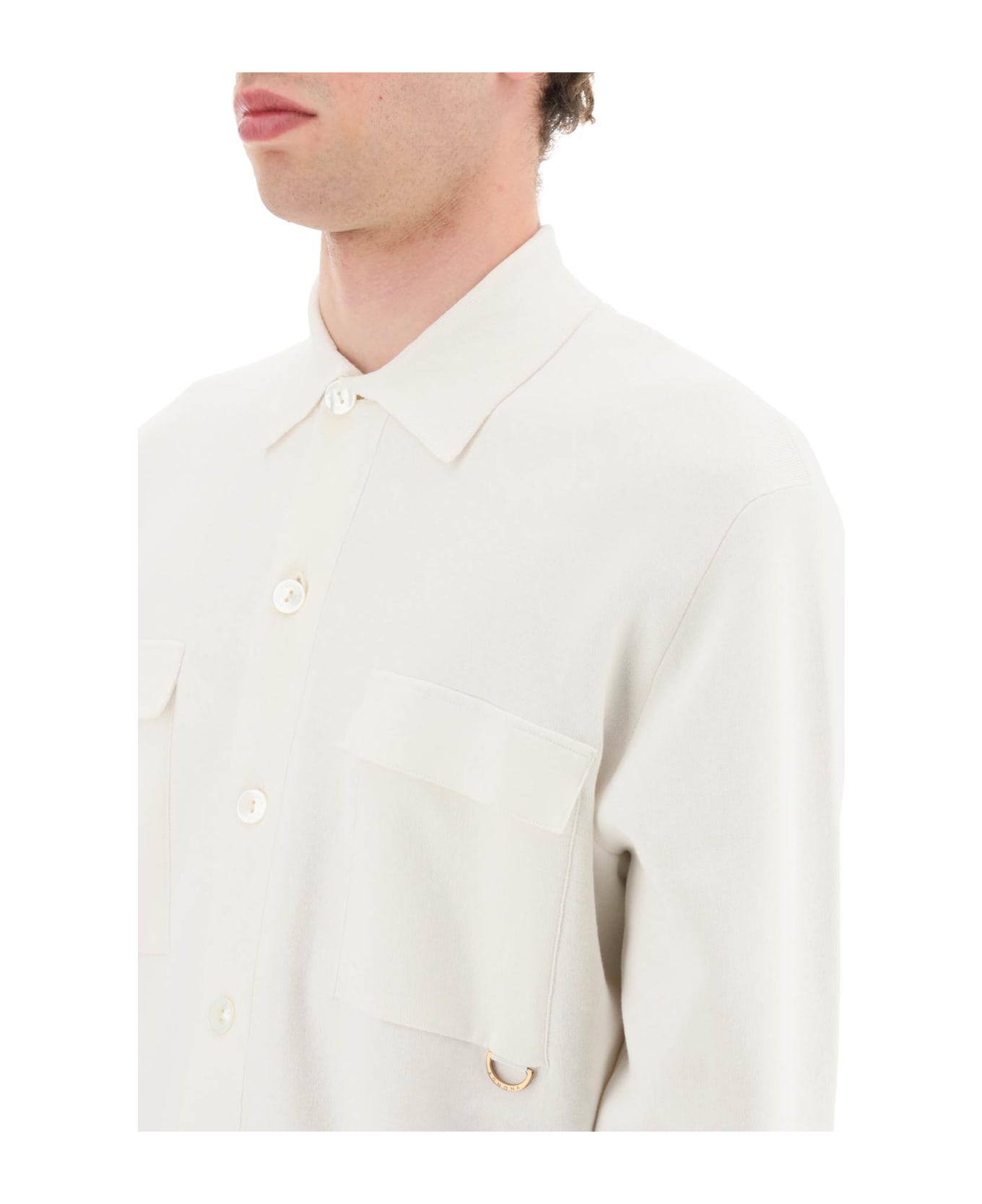Agnona Soft Silk-blend Shirt - WHITE (White) シャツ
