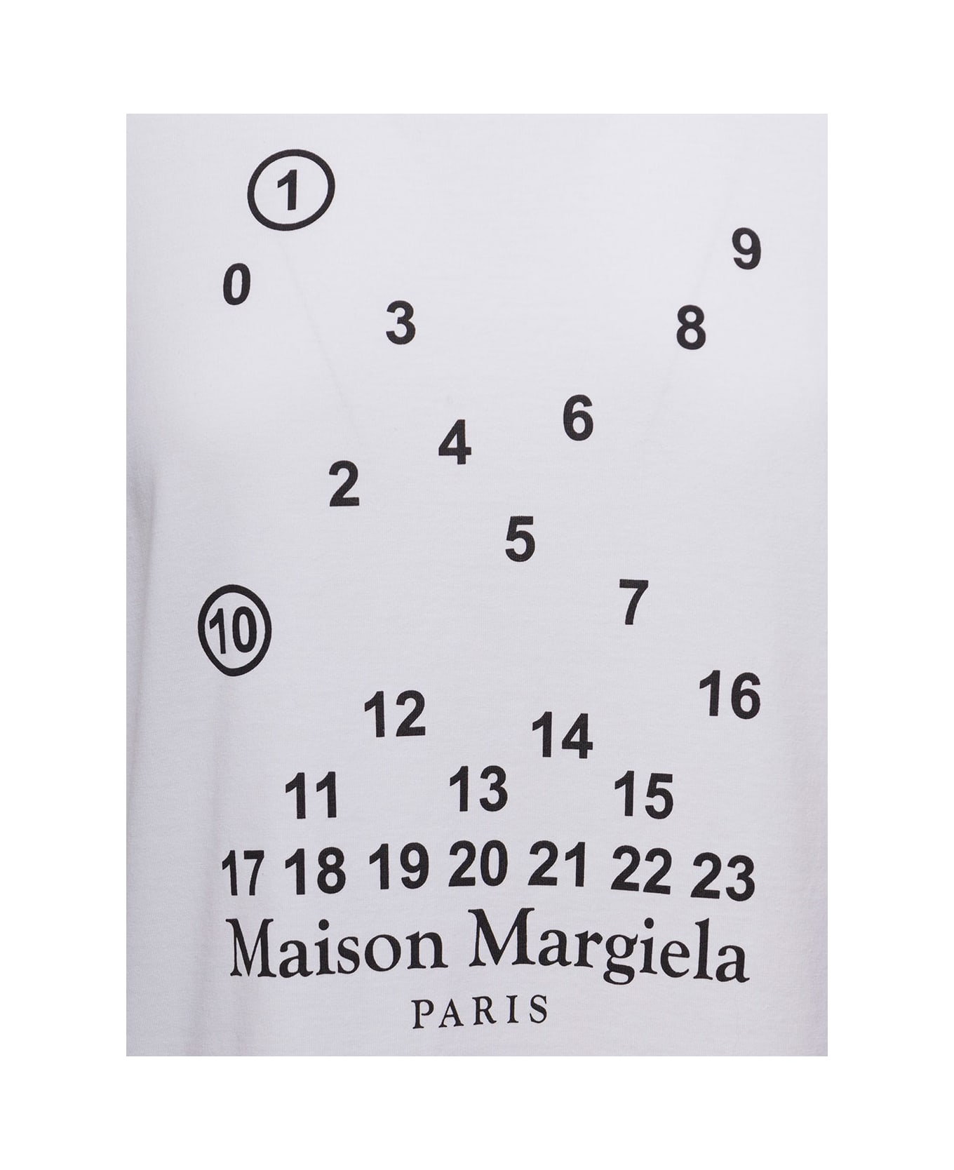 Maison Margiela Cotton Jersey Printed Tee - White